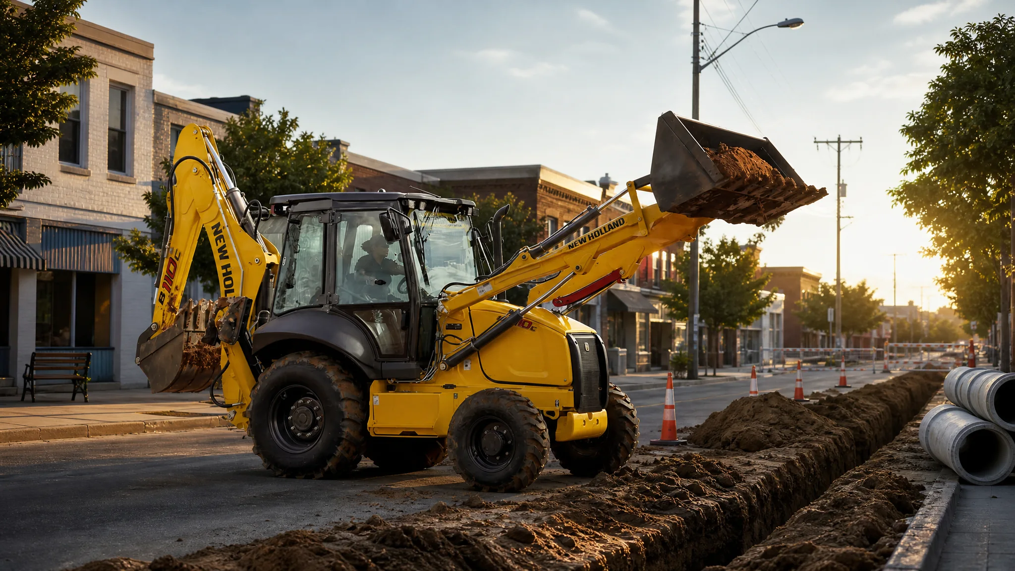 New Holland B110C — Redes y servicios