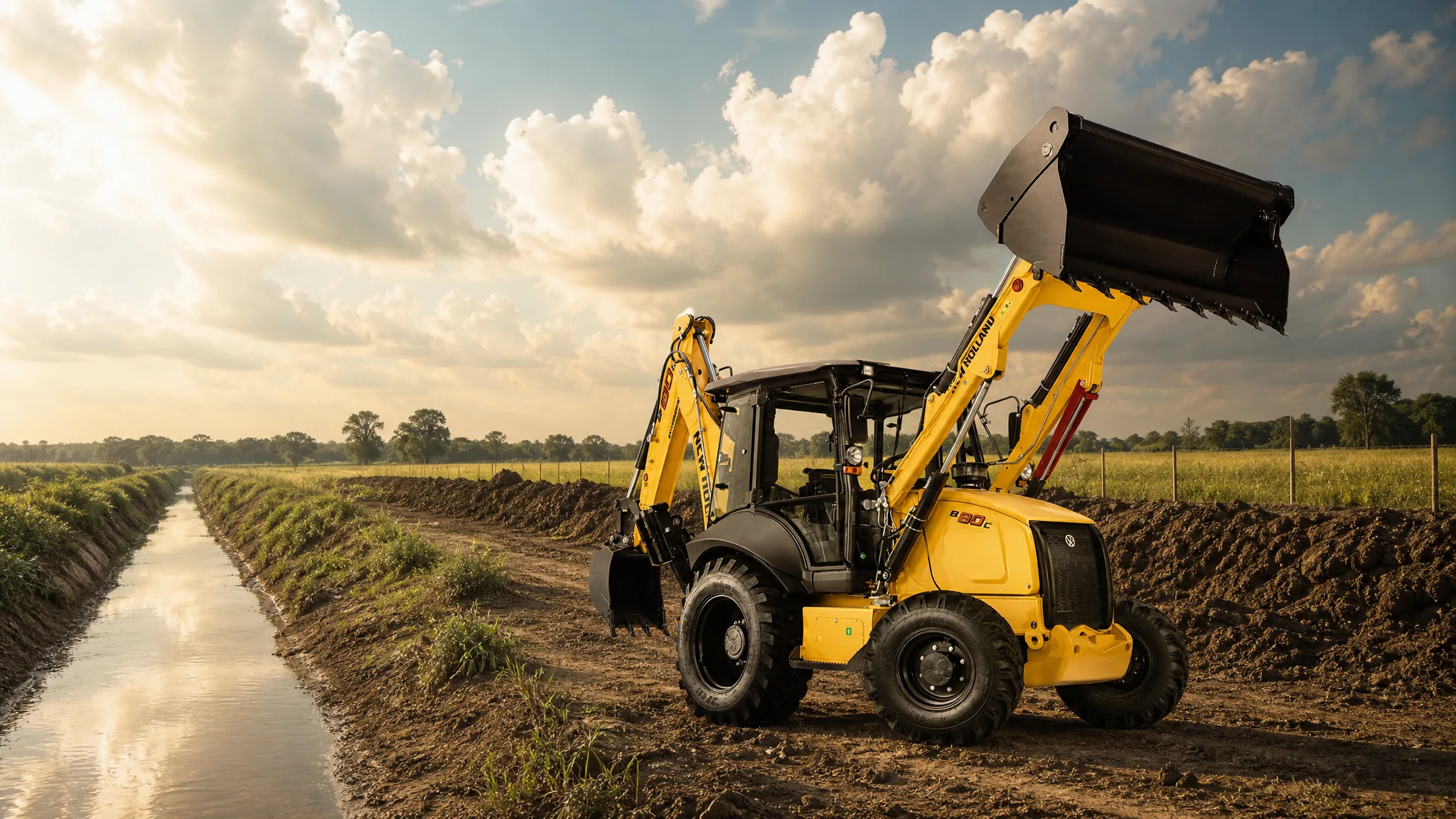 Retroexcavadora New Holland B80C — Agroindustria