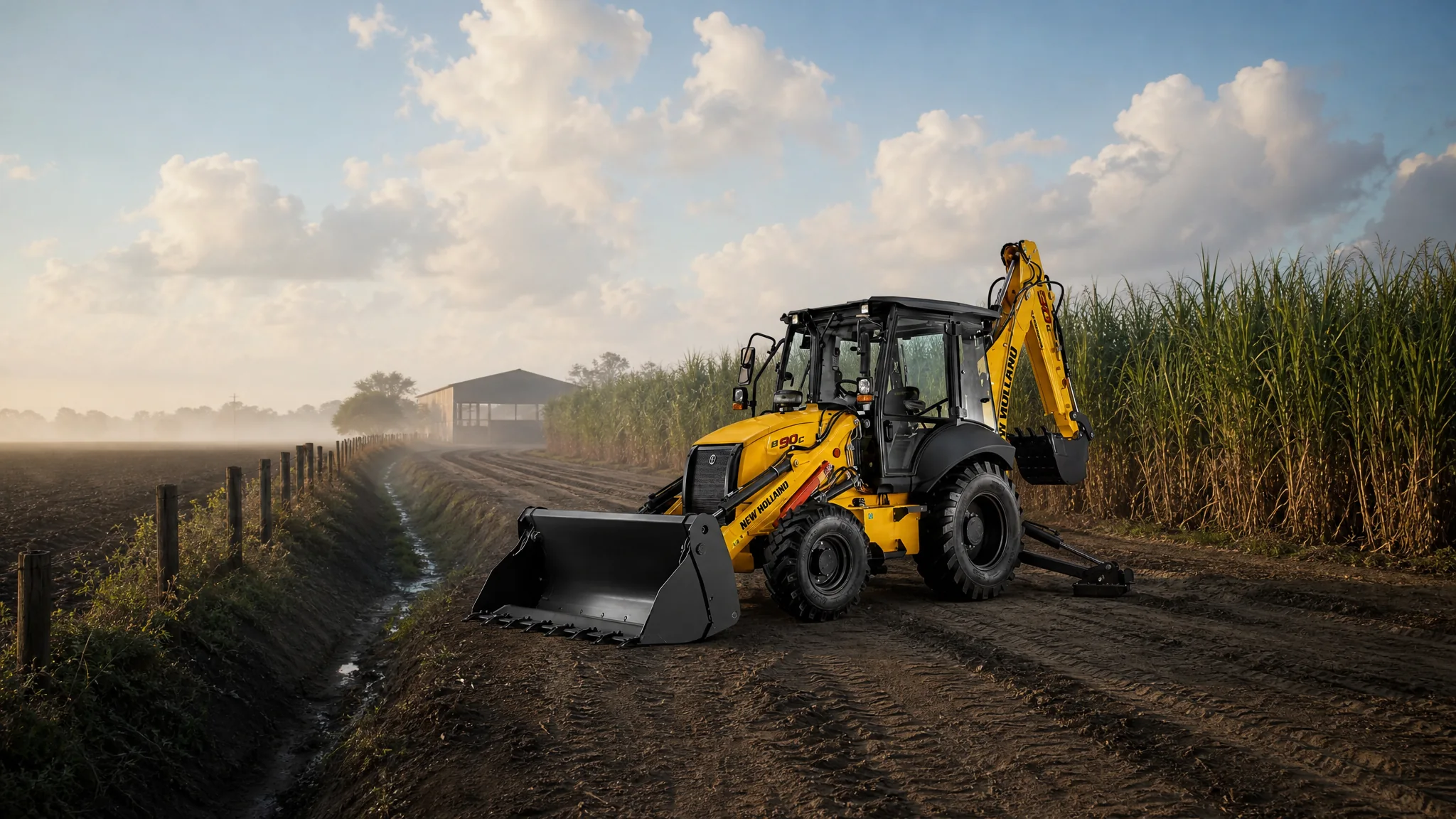 Retroexcavadora New Holland B90C — Agroindustria