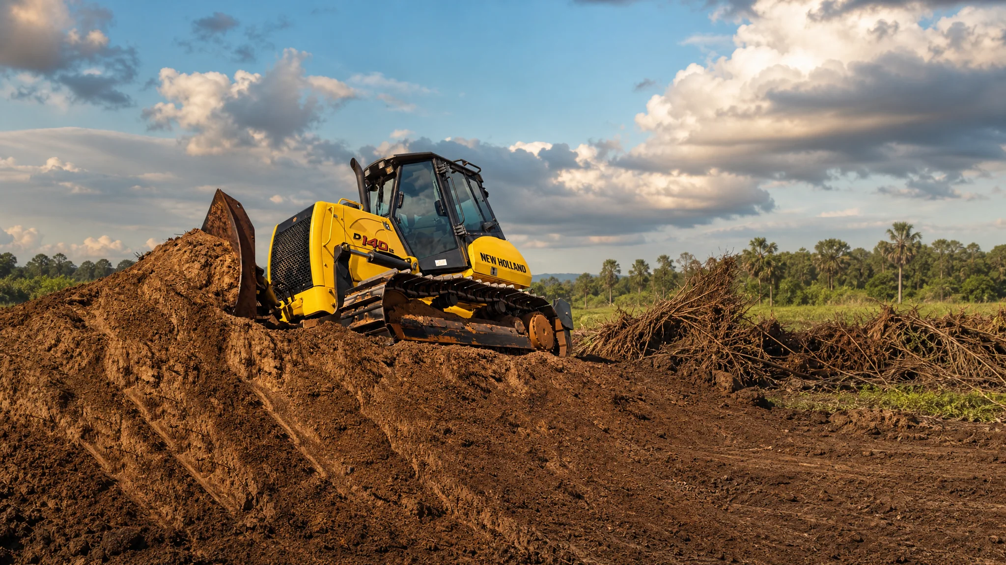 Tractor de orugas New Holland D140B — Agroindustria