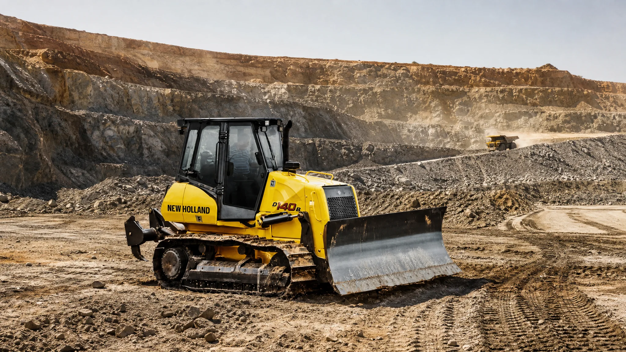 Tractor de orugas New Holland D140B — Minería