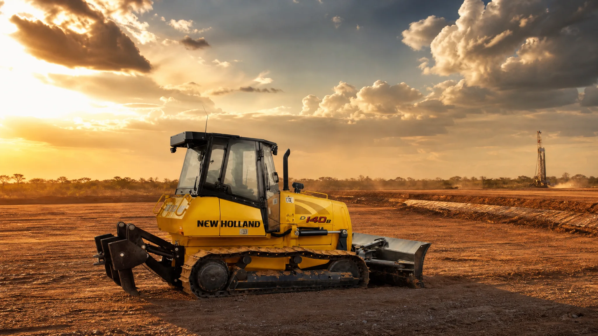 Tractor de orugas New Holland D140B — Petróleo y gas