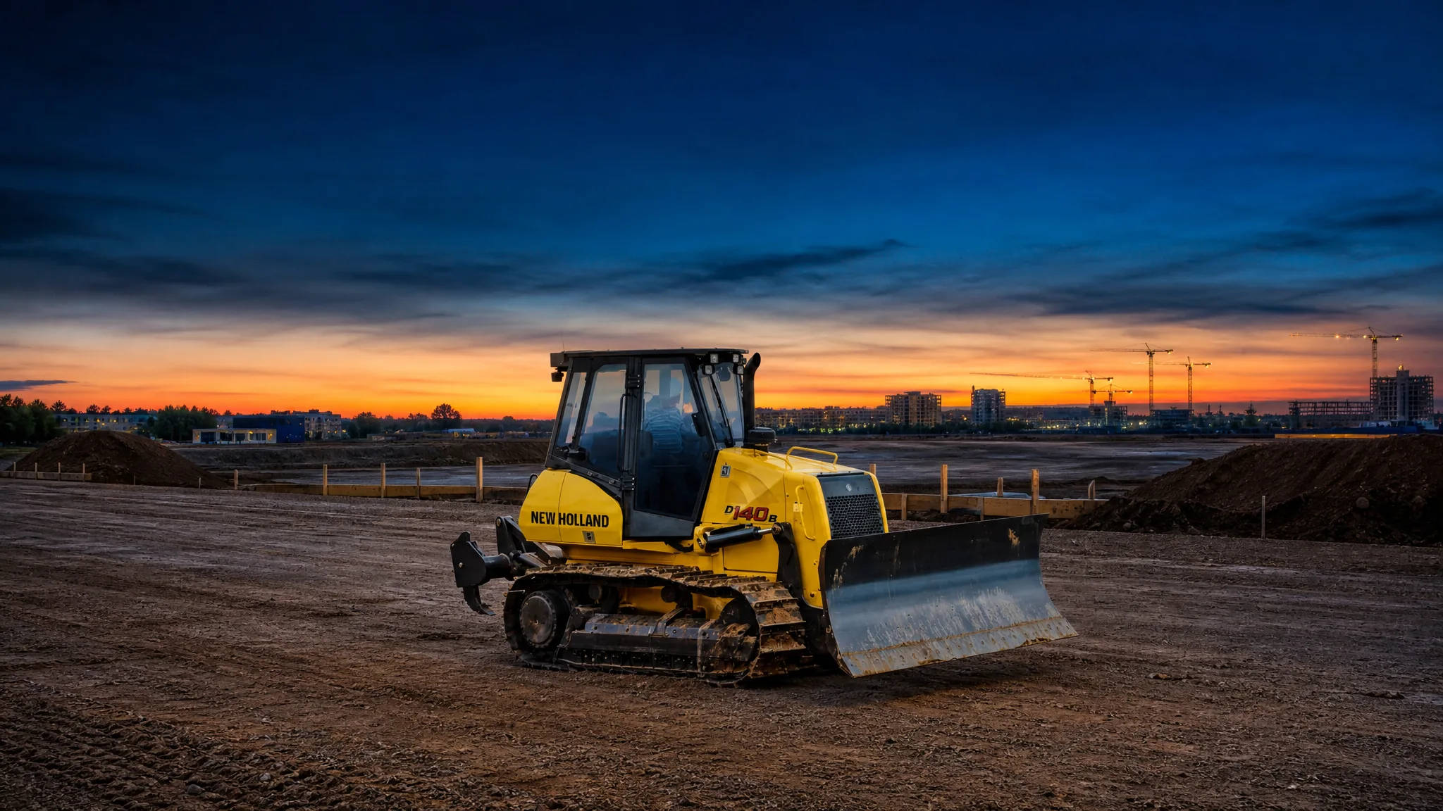 Tractor de orugas New Holland D140B — Urbanismo y obra civil