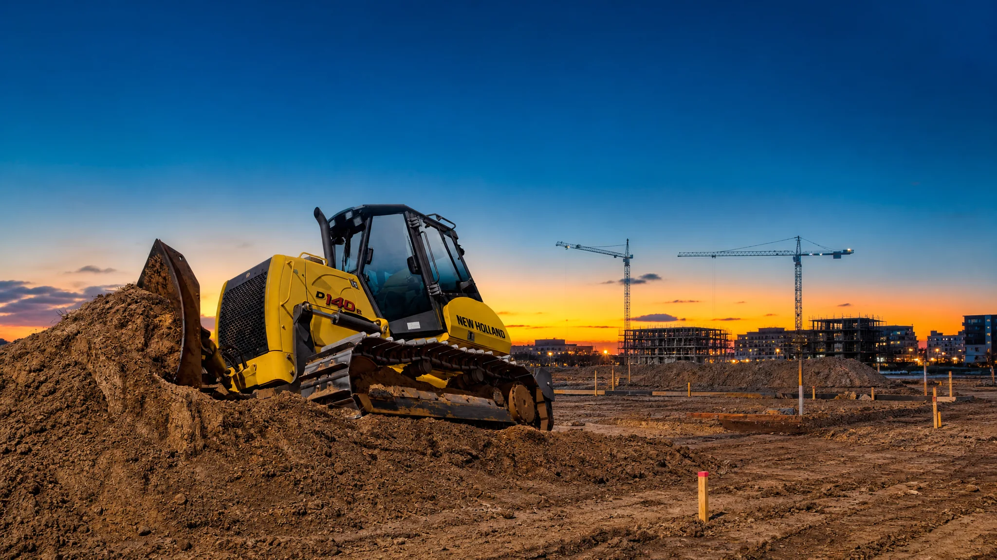 Tractor de orugas New Holland D140B — Urbanismo y obra civil