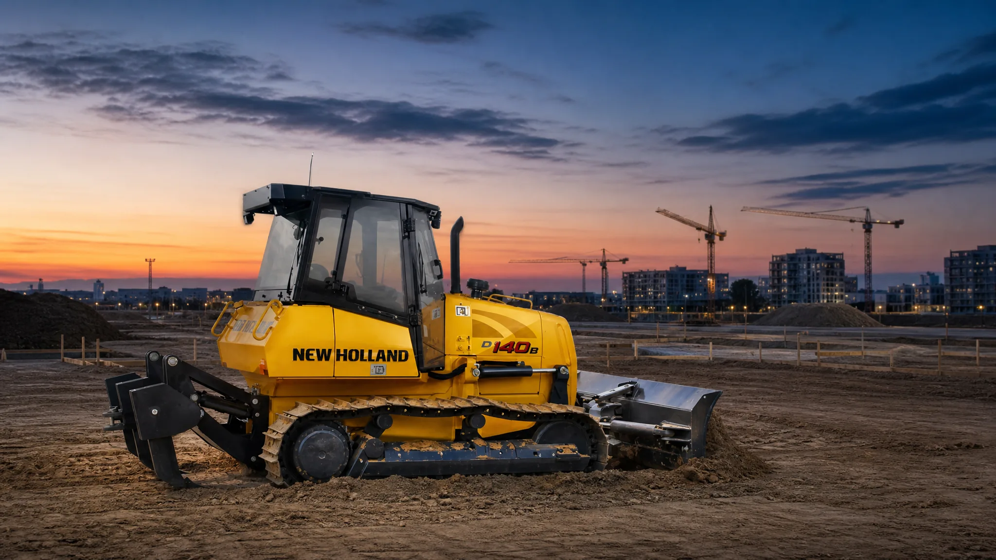 Tractor de orugas New Holland D140B — Urbanismo y obra civil