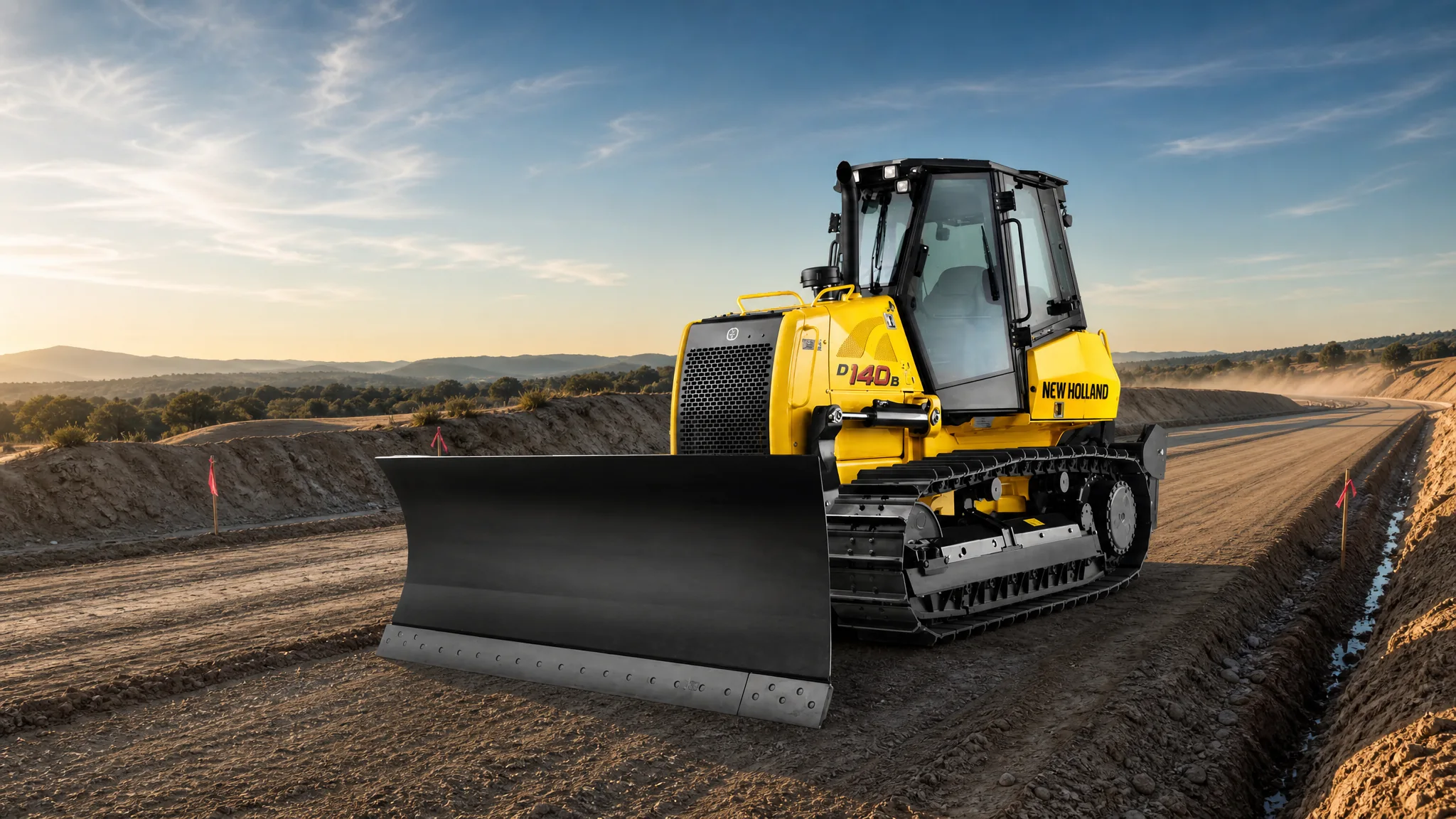Tractor de orugas New Holland D140B — Vialidad e infraestructura