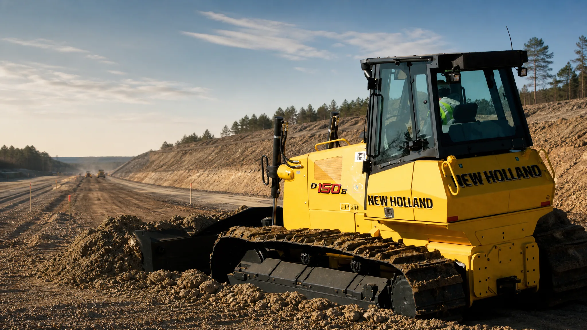 New Holland D150B — Vialidad e infraestructura