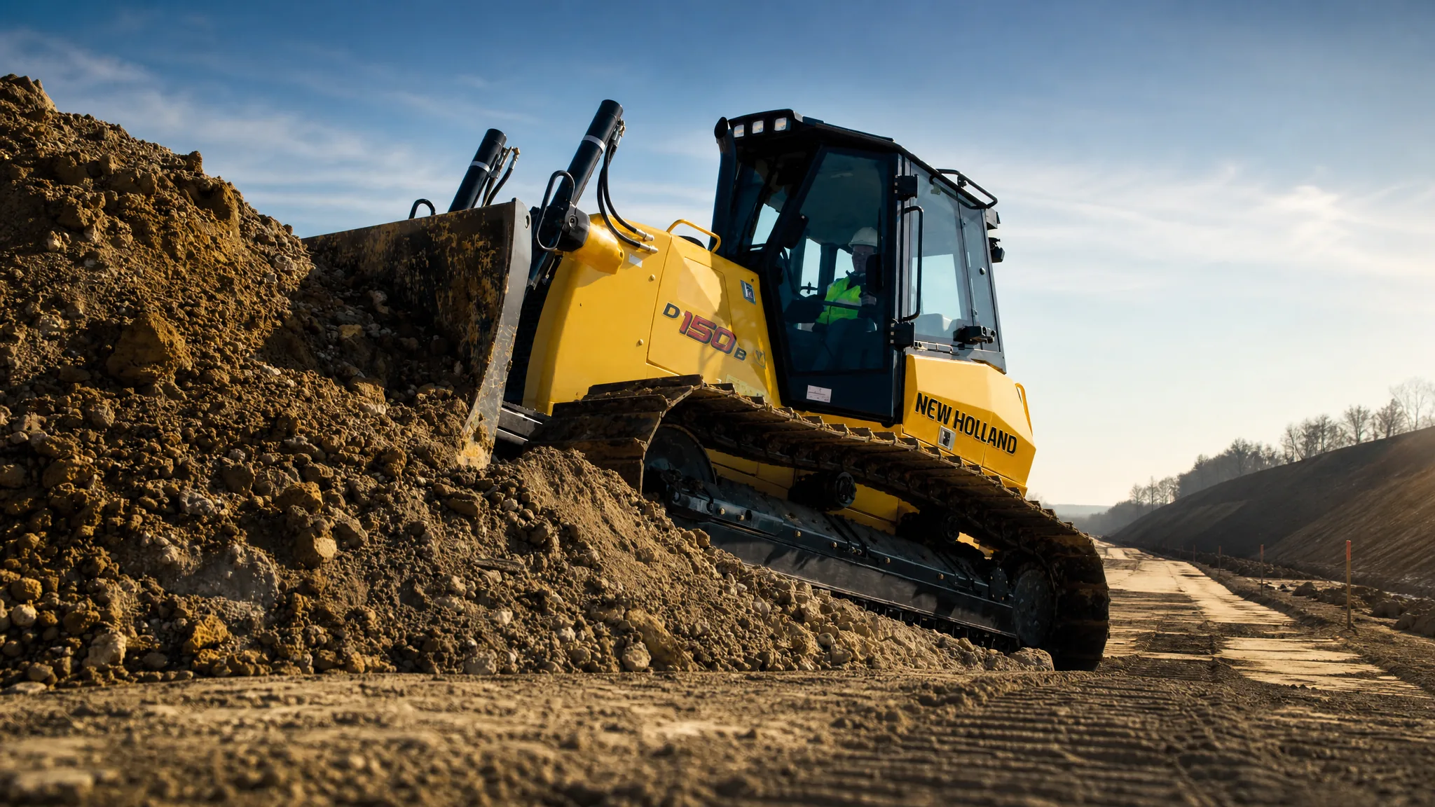 New Holland D150B — Vialidad e infraestructura