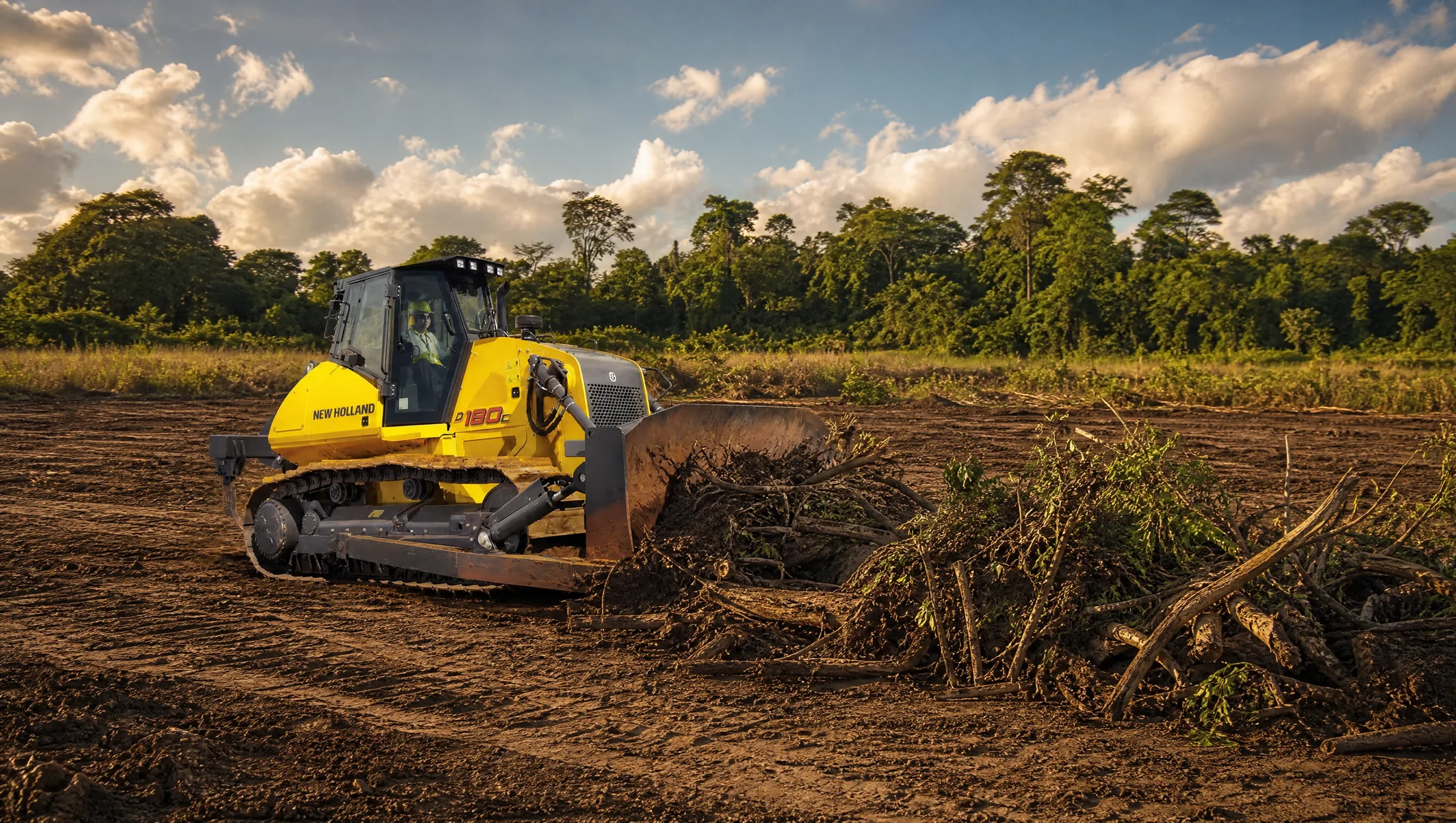 Tractor de orugas New Holland D180C — Agroindustria