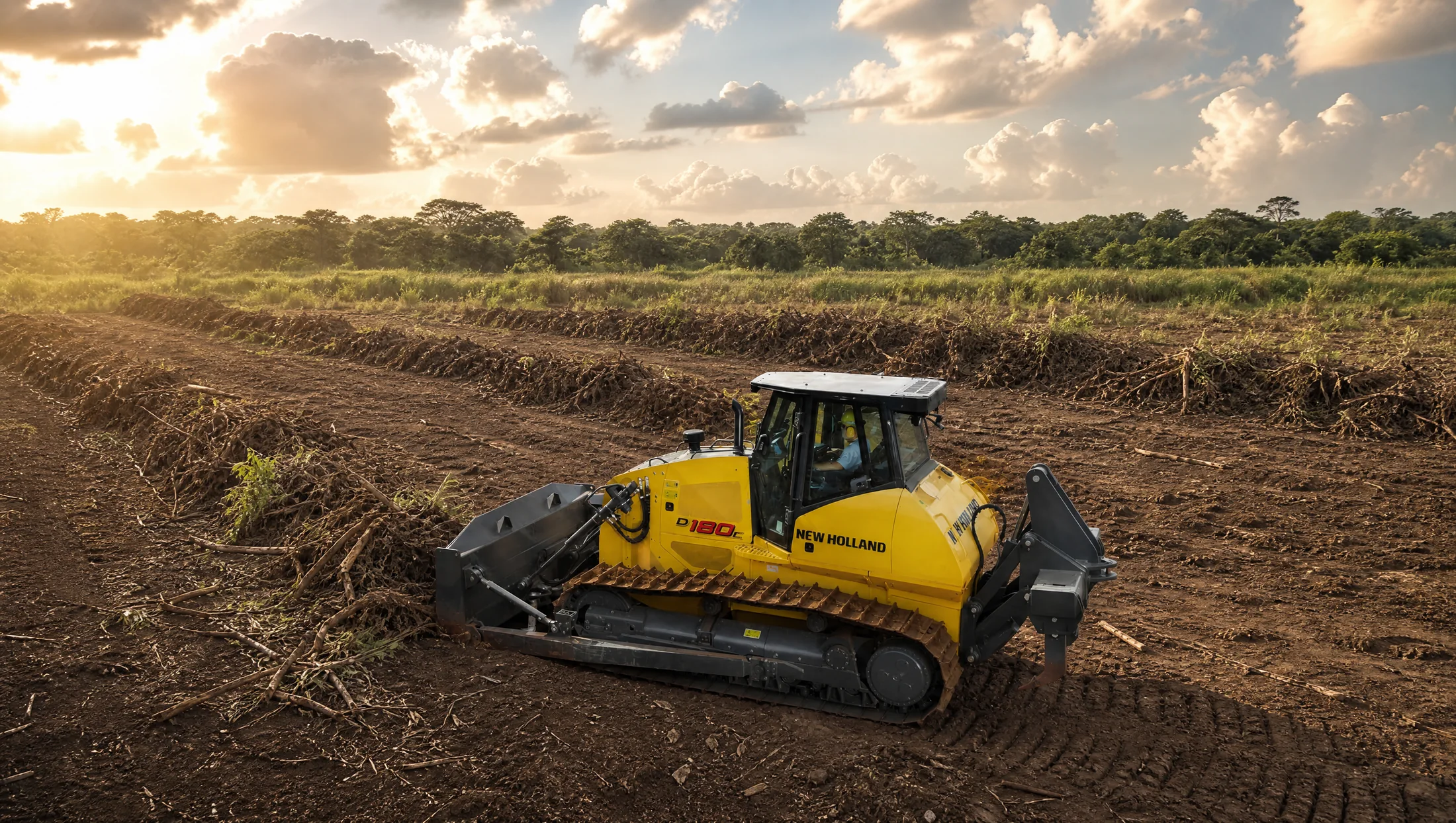 Tractor de orugas New Holland D180C — Agroindustria