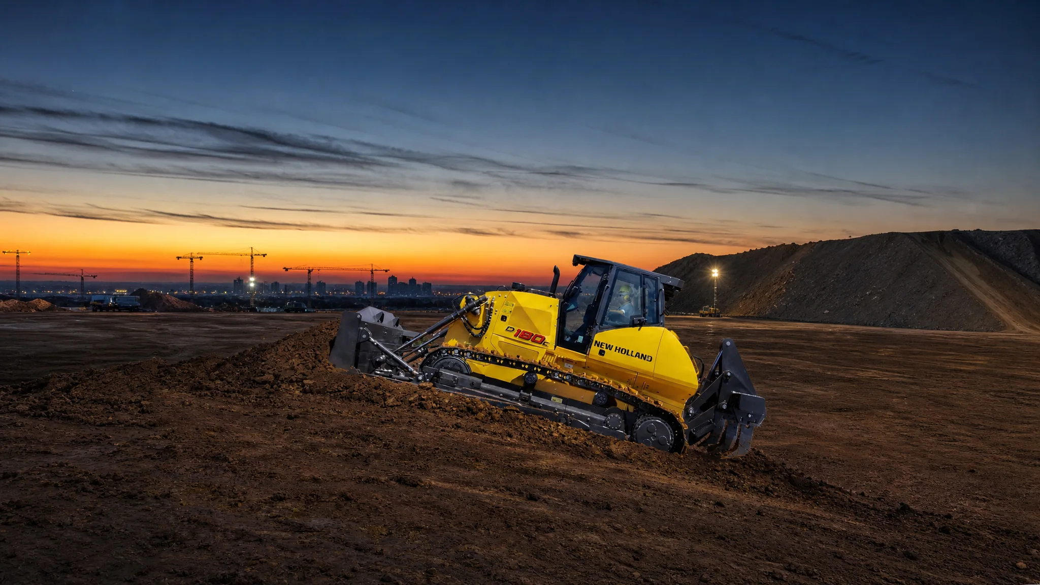 Tractor de orugas New Holland D180C — Urbanismo y obra civil