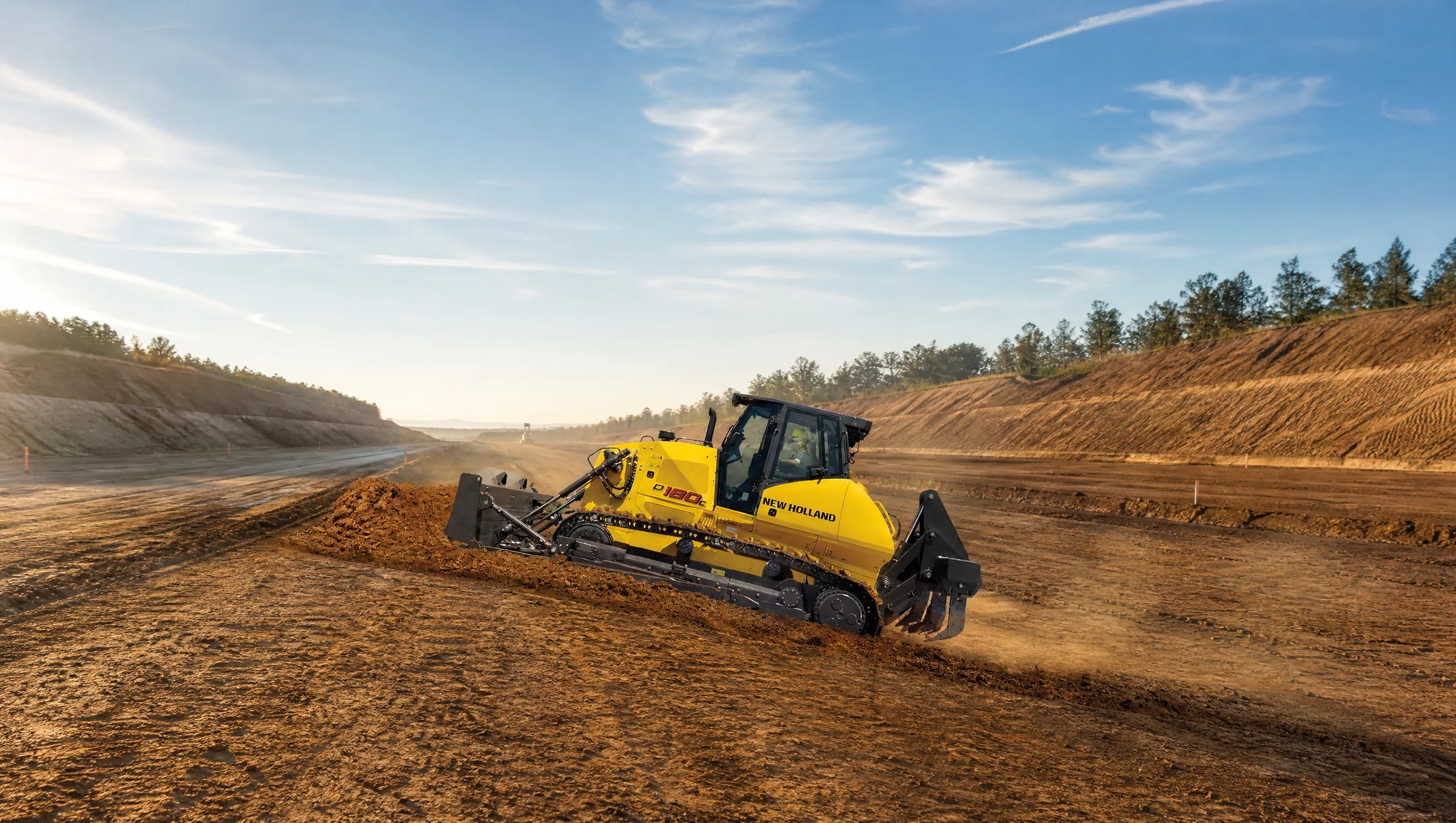 Tractor de orugas New Holland D180C — Vialidad e infraestructura