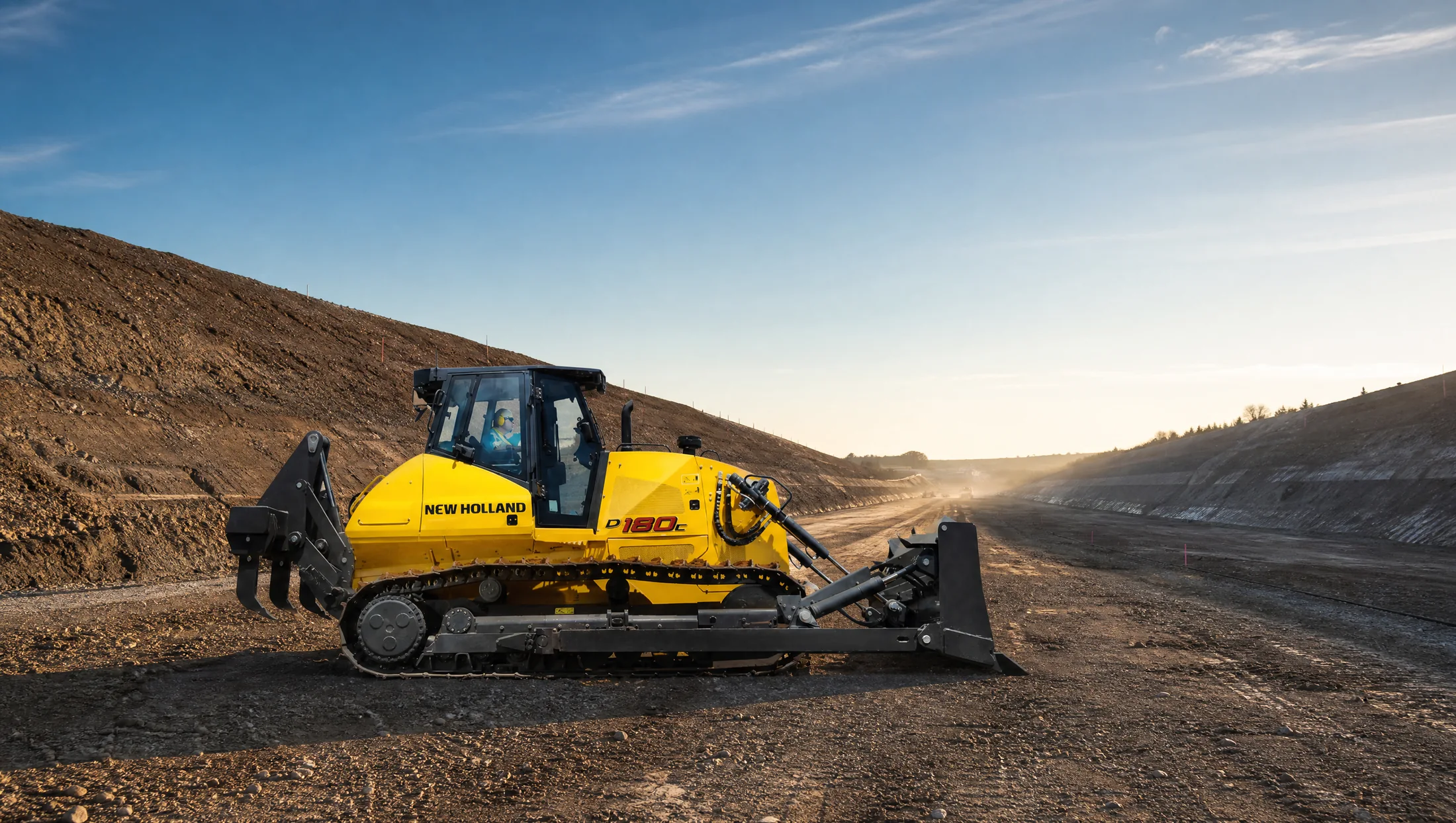 Tractor de orugas New Holland D180C — Vialidad e infraestructura