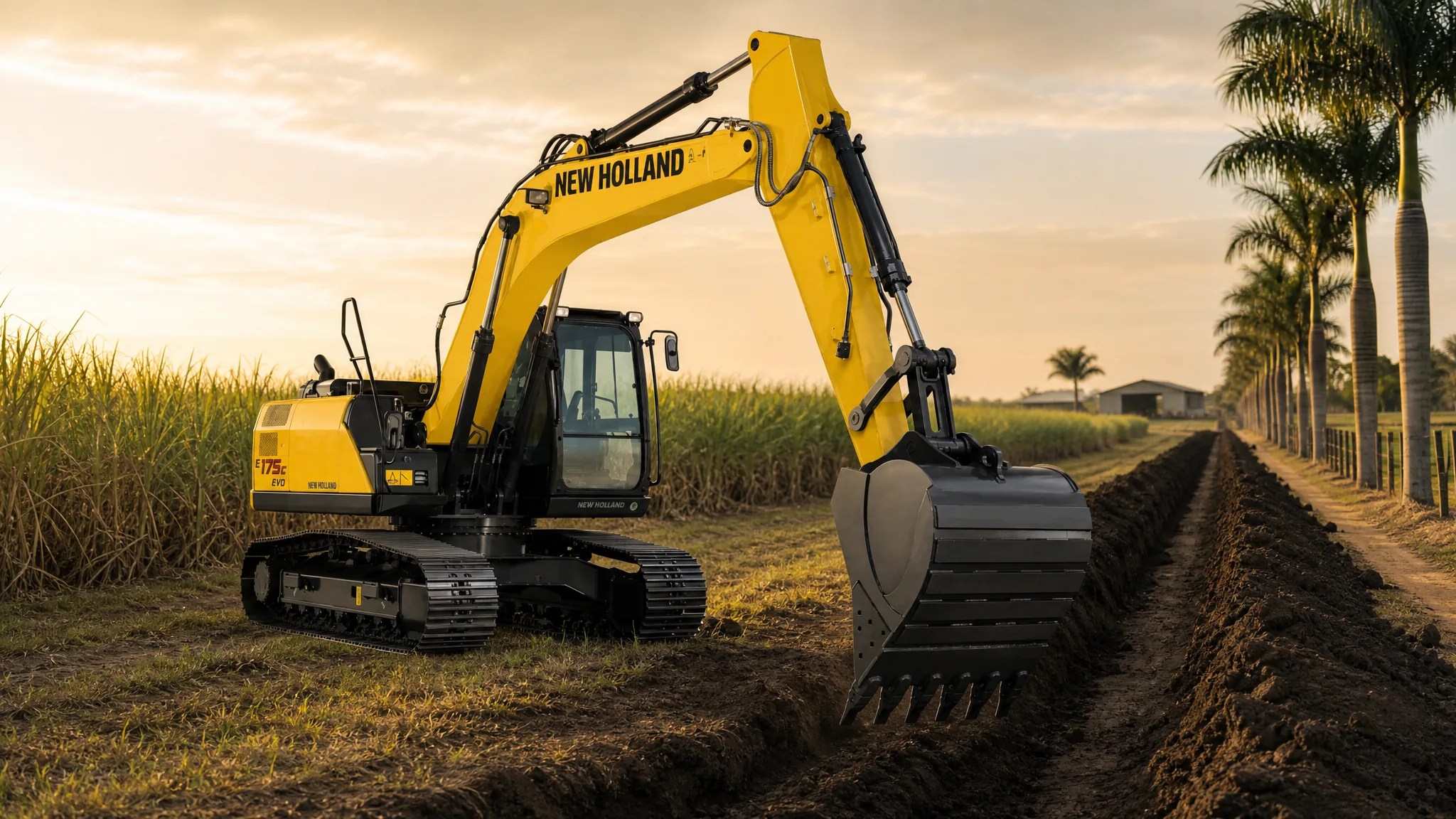 Excavadora hidráulica New Holland E175C EVO — Agroindustria