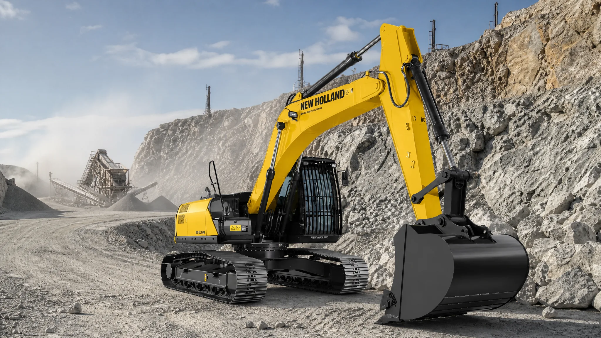 Excavadora hidráulica New Holland E245C EVO — Canteras y agregados