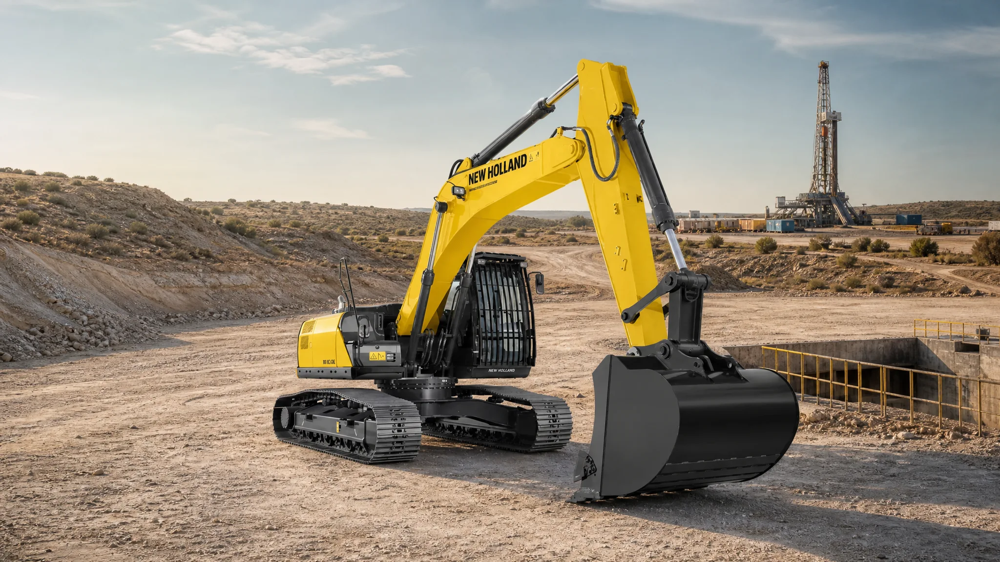 Excavadora hidráulica New Holland E245C EVO — Petróleo y gas