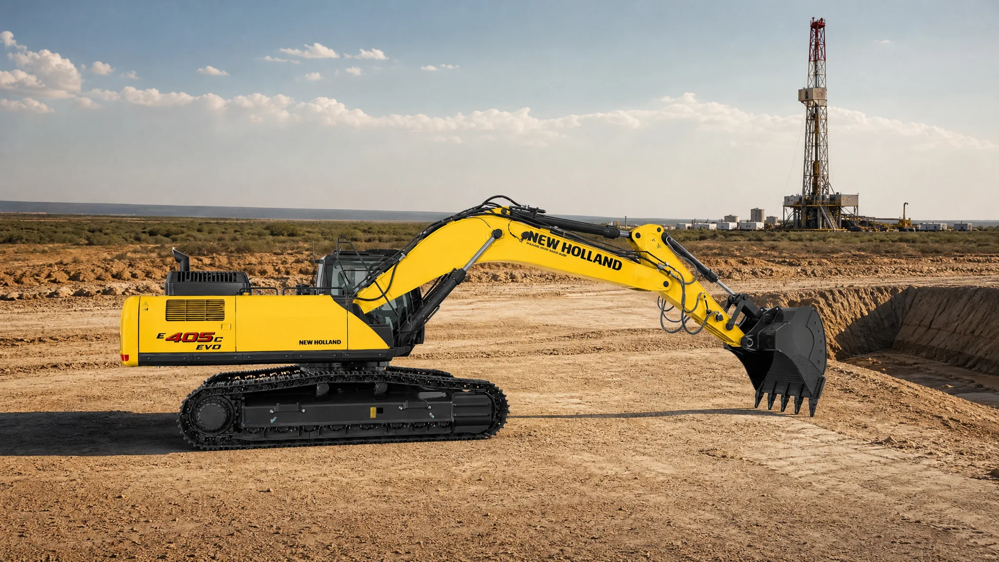 Excavadora hidráulica New Holland E405C EVO — Petróleo y gas