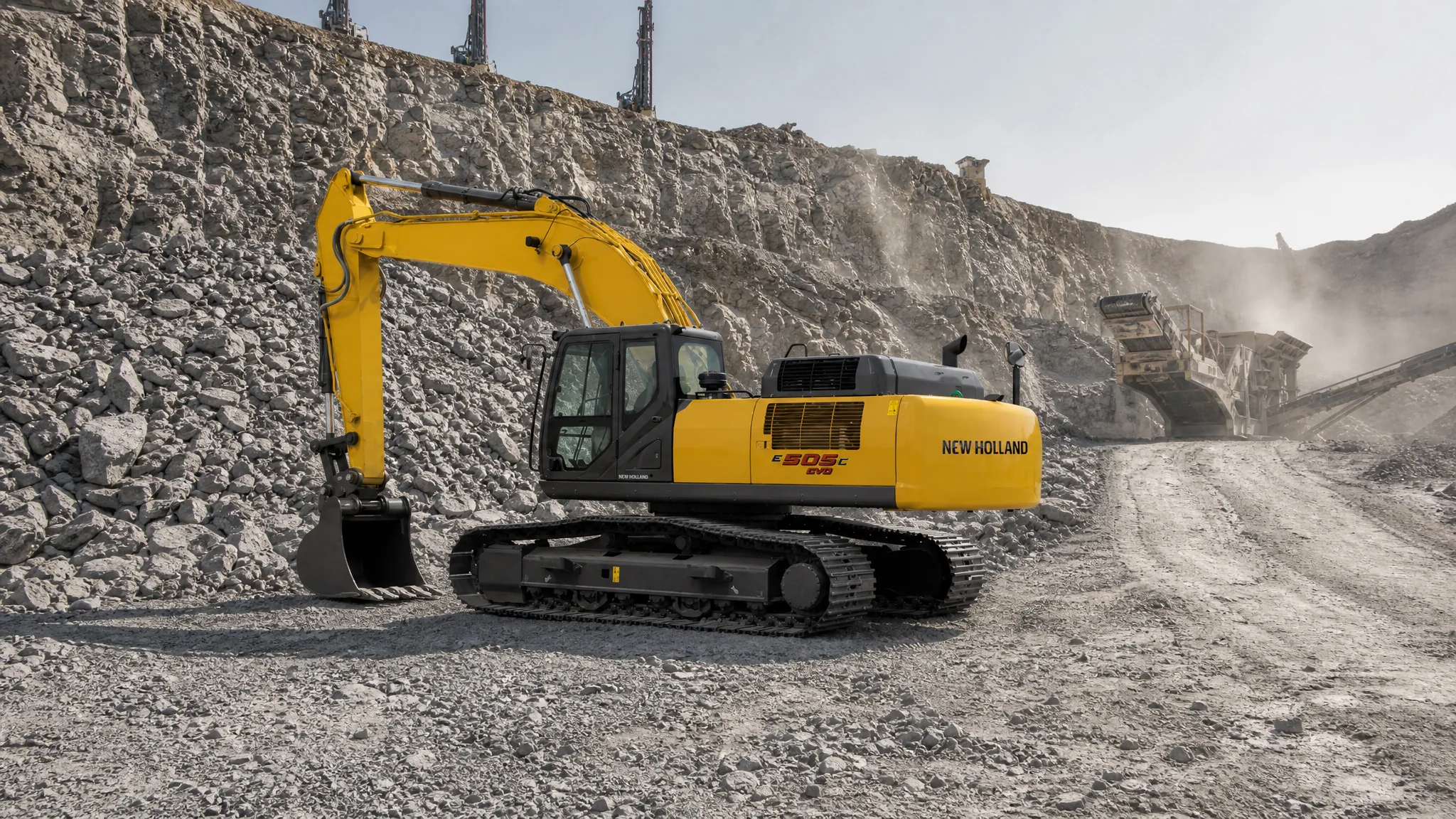 Excavadora hidráulica New Holland E505C EVO — Canteras y agregados