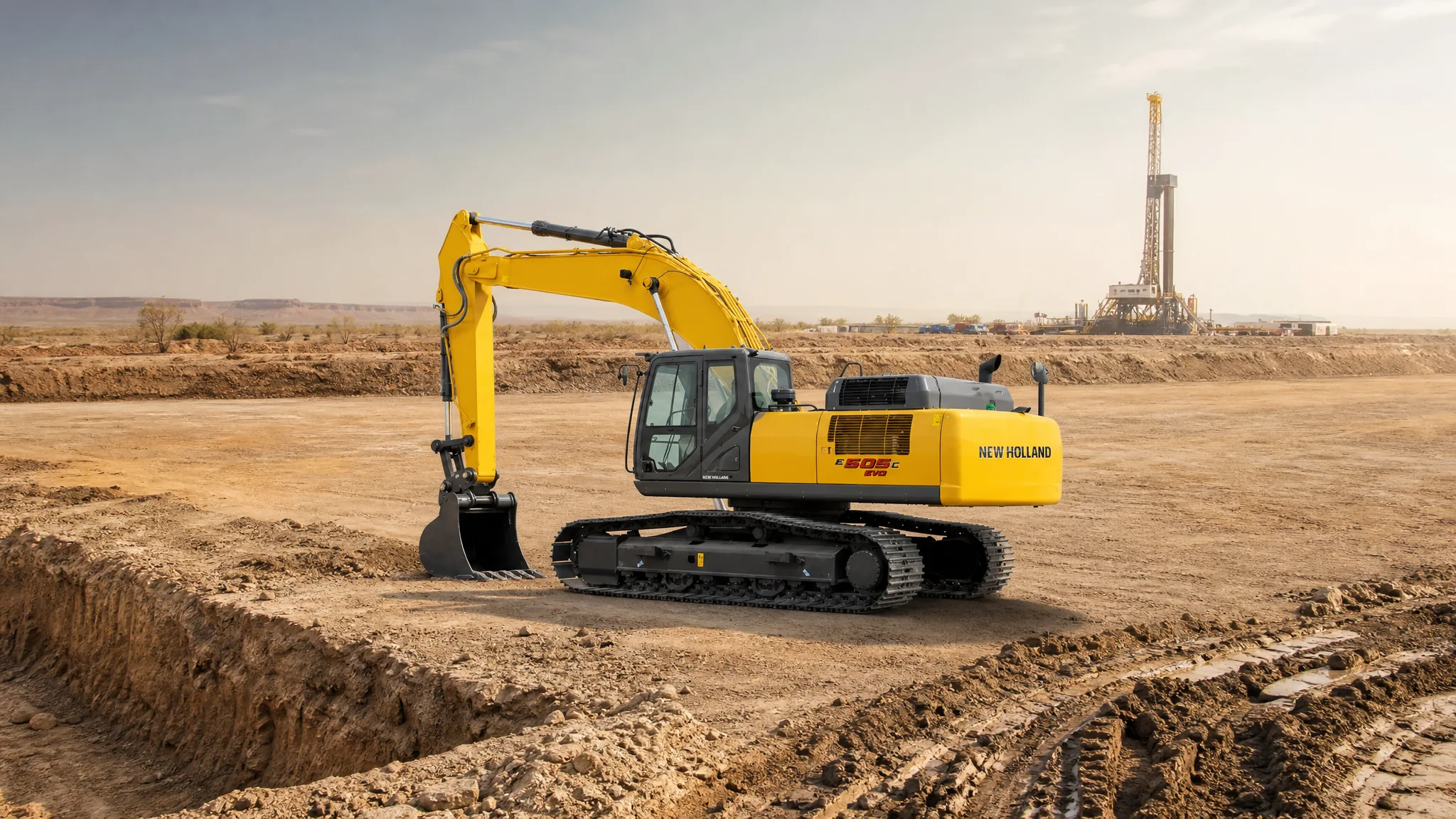 Excavadora hidráulica New Holland E505C EVO — Petróleo y gas