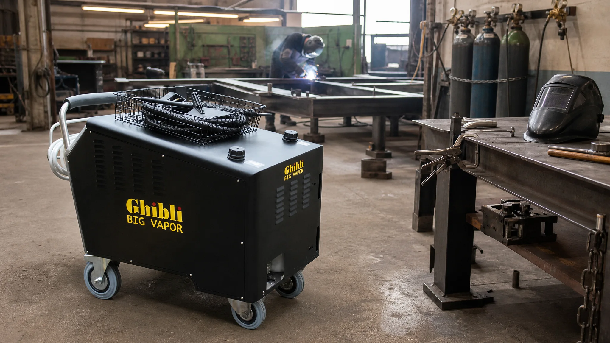 Generador de vapor industrial GHIBLI BIG VAPOR — Mecánica y desengrase industrial