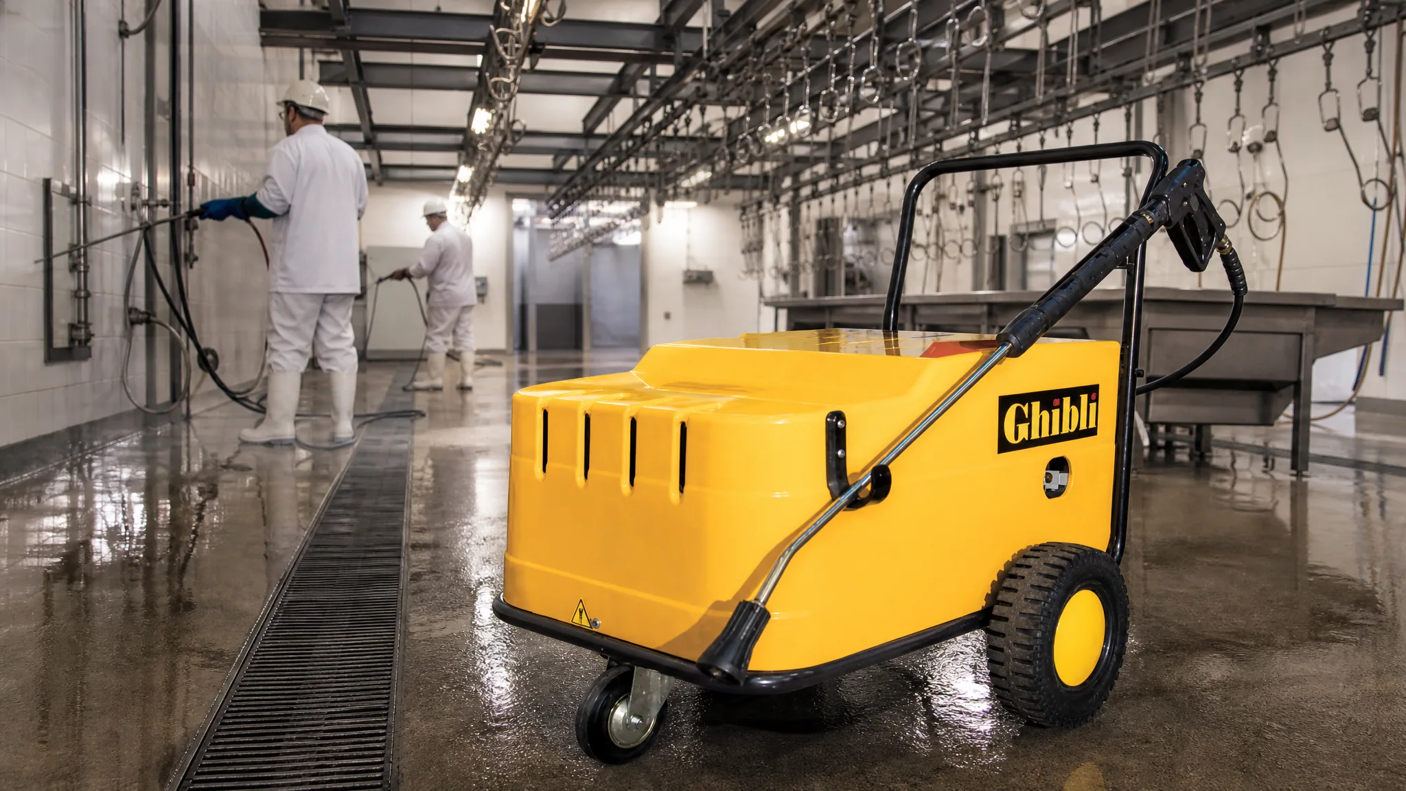 Hidrolimpiadora industrial de agua fría GHIBLI FT 200/30 — Mataderos y plantas de alimentos