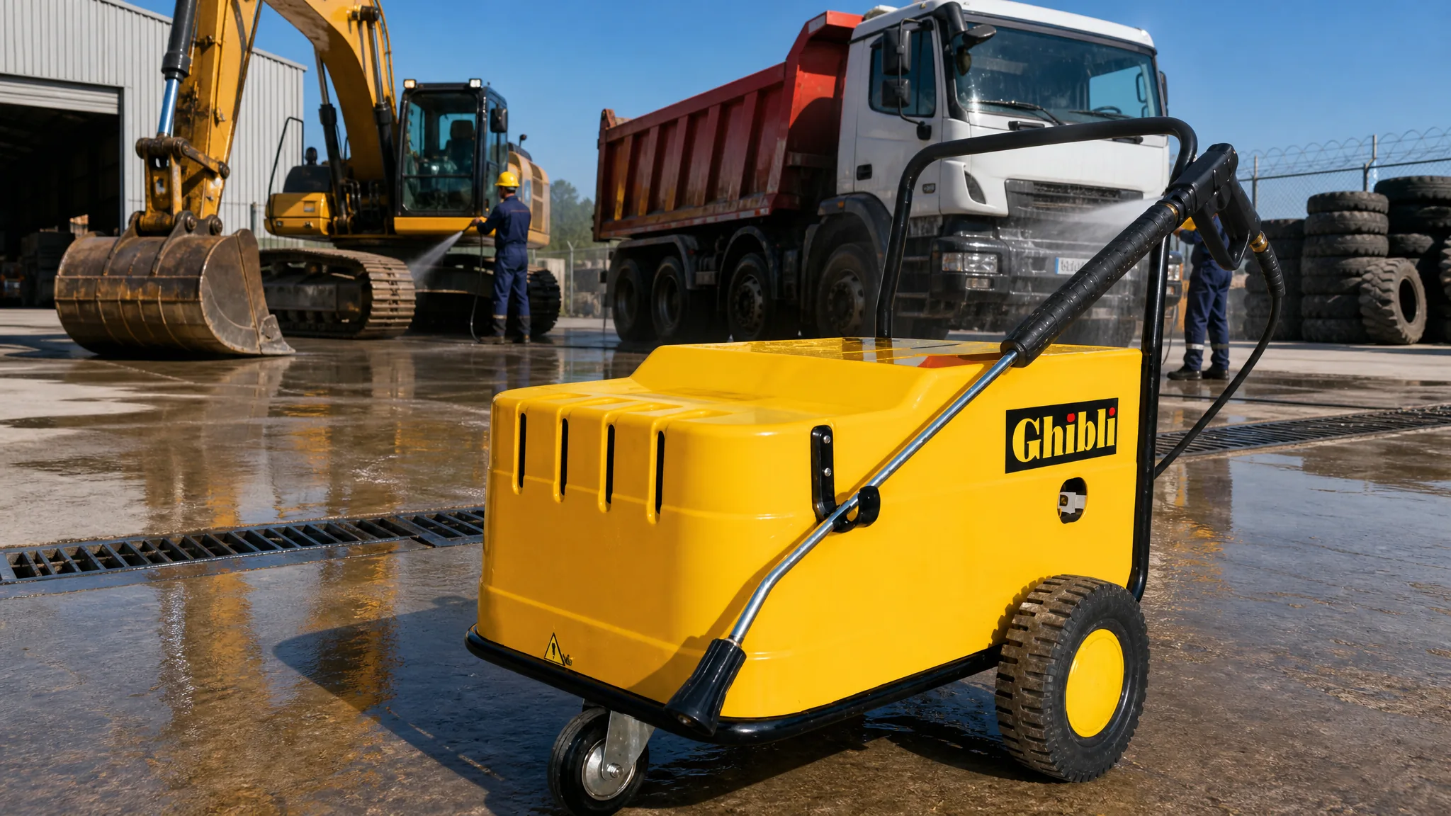 Hidrolimpiadora industrial de agua fría GHIBLI FT 200/30 — Flota pesada y maquinaria
