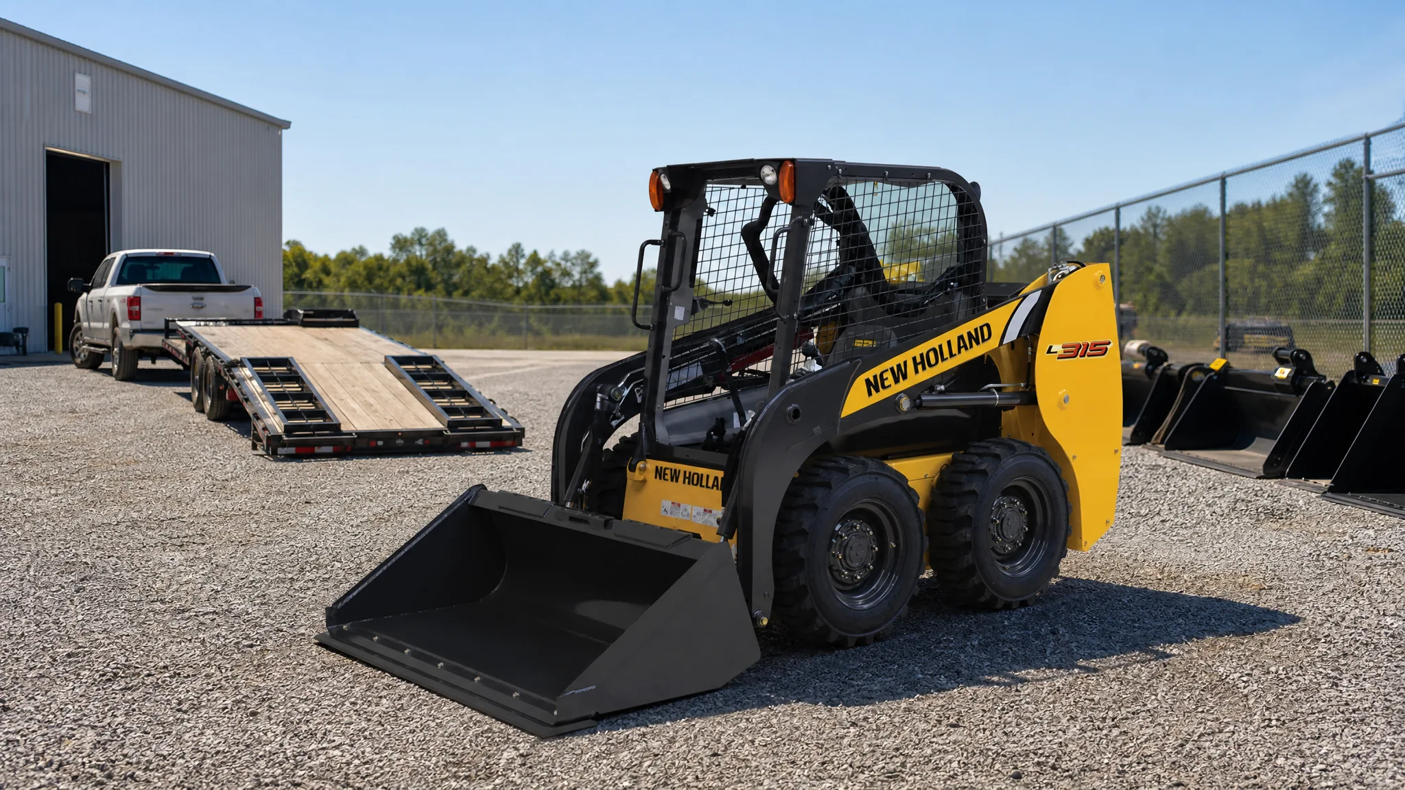 Minicargadora New Holland L315 — Alquiler de equipos