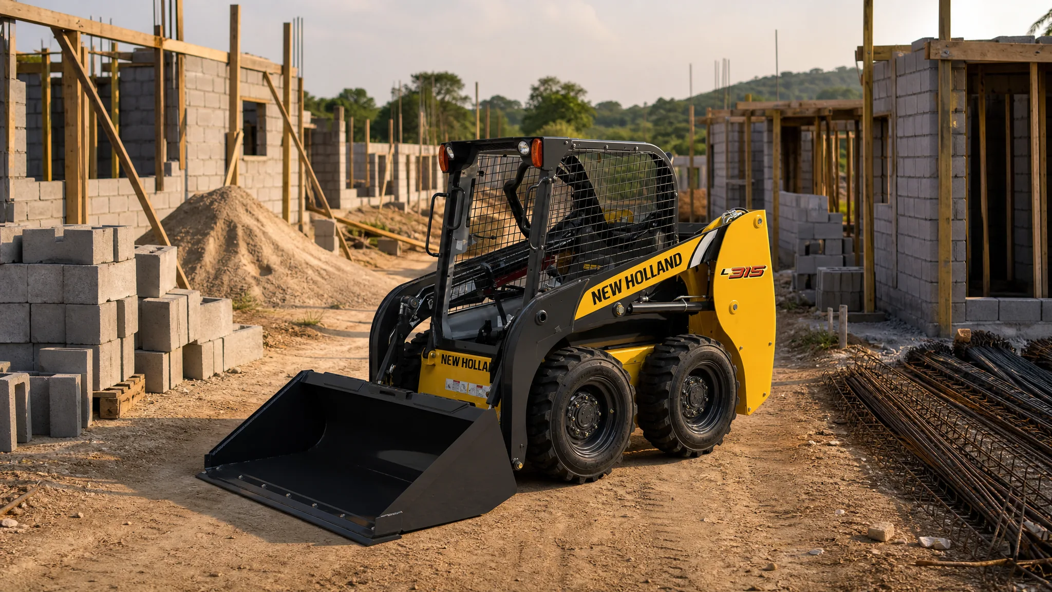 Minicargadora New Holland L315 — Obra civil y urbanismo