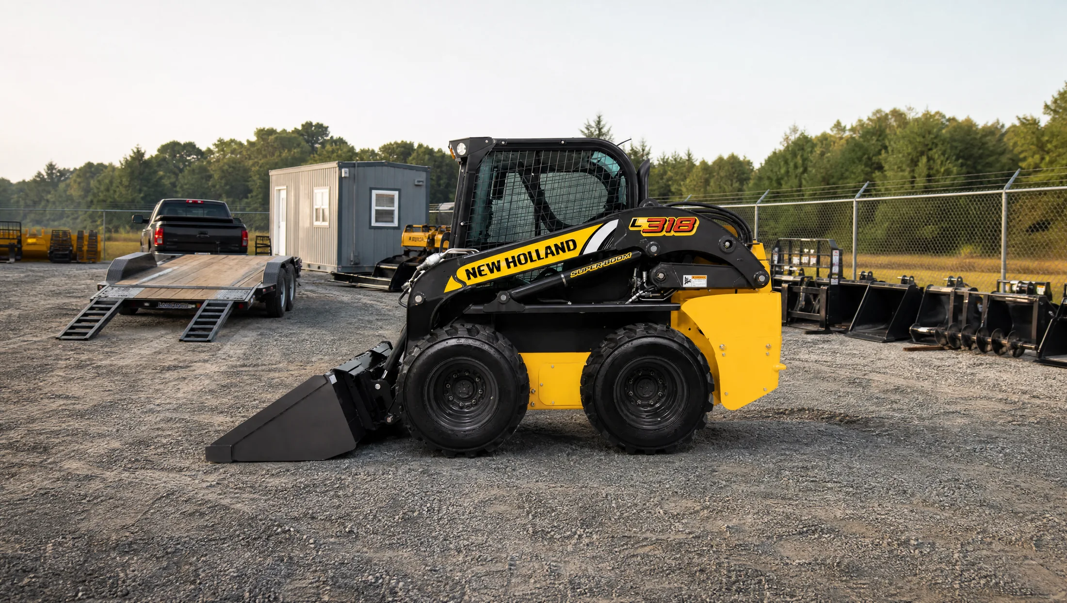 Minicargadora New Holland L318 — Alquiler de equipos