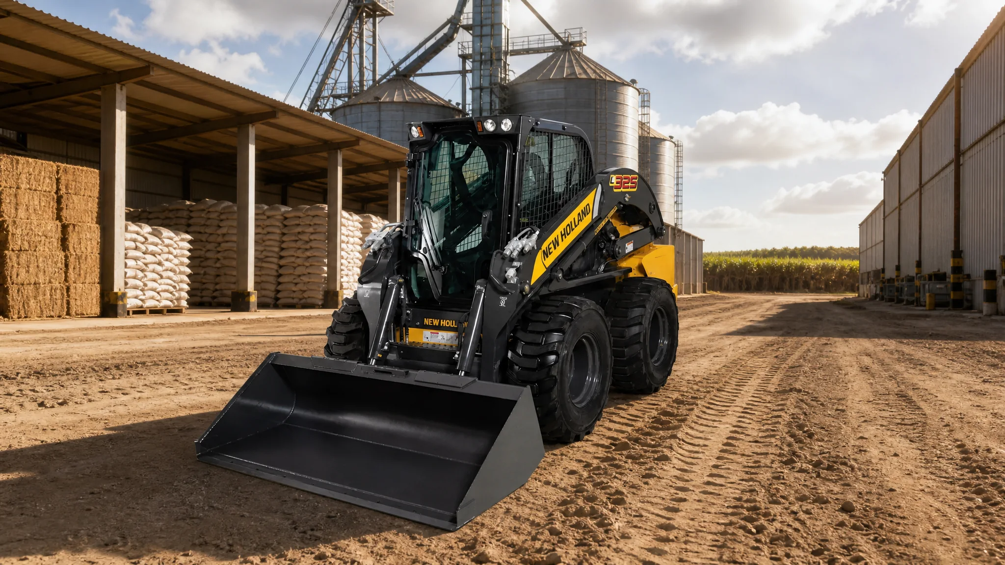 Minicargadora New Holland L325 — Agroindustria y galpones