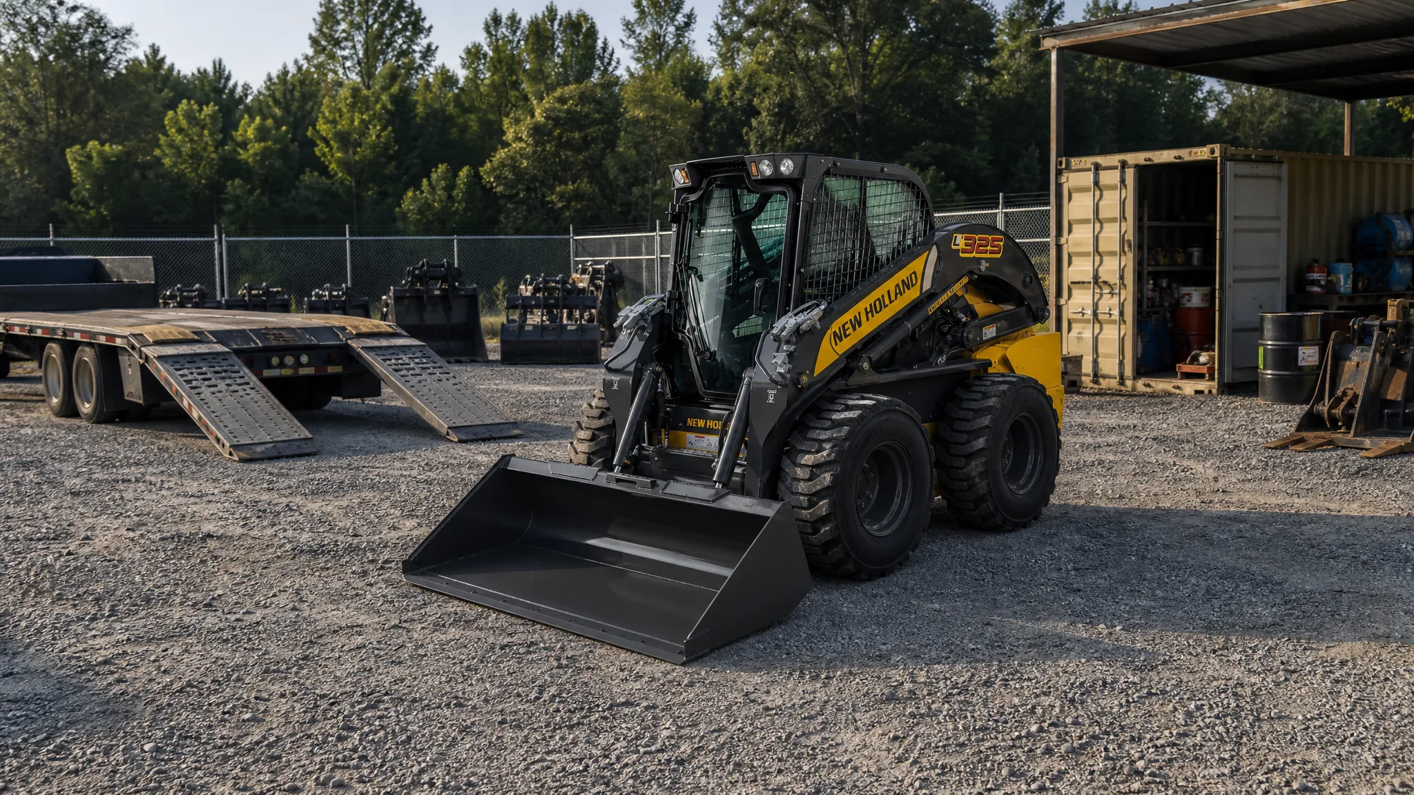 Minicargadora New Holland L325 — Alquiler de equipos