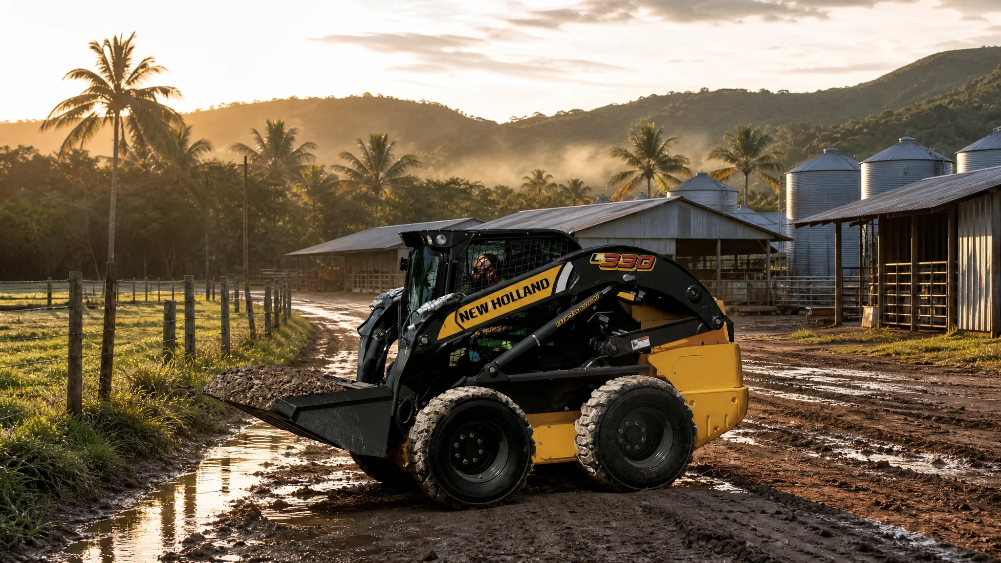 Minicargadora New Holland L330 — Agroindustria y galpones