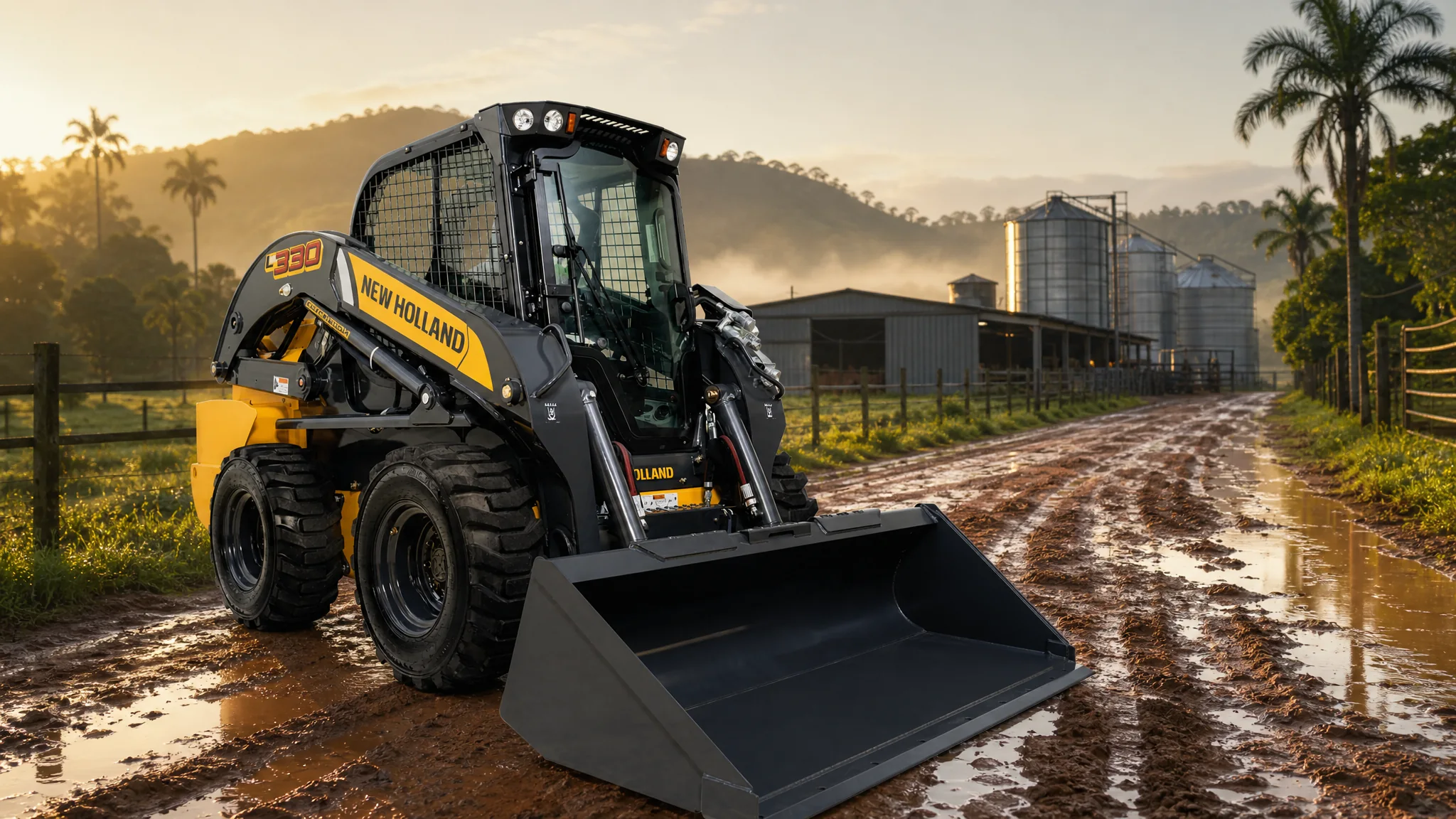 Minicargadora New Holland L330 — Agroindustria y galpones