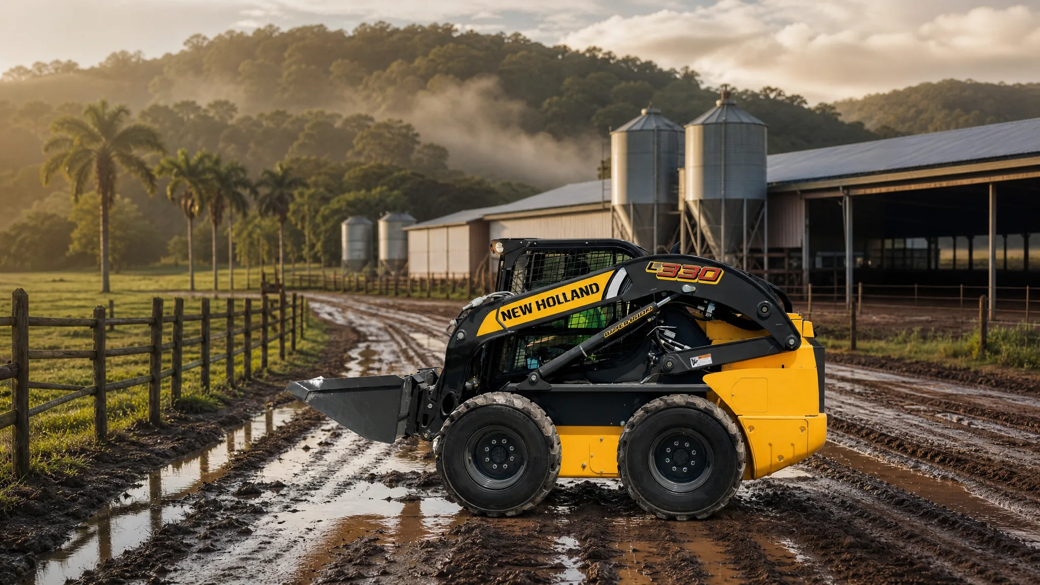 Minicargadora New Holland L330 — Agroindustria y galpones