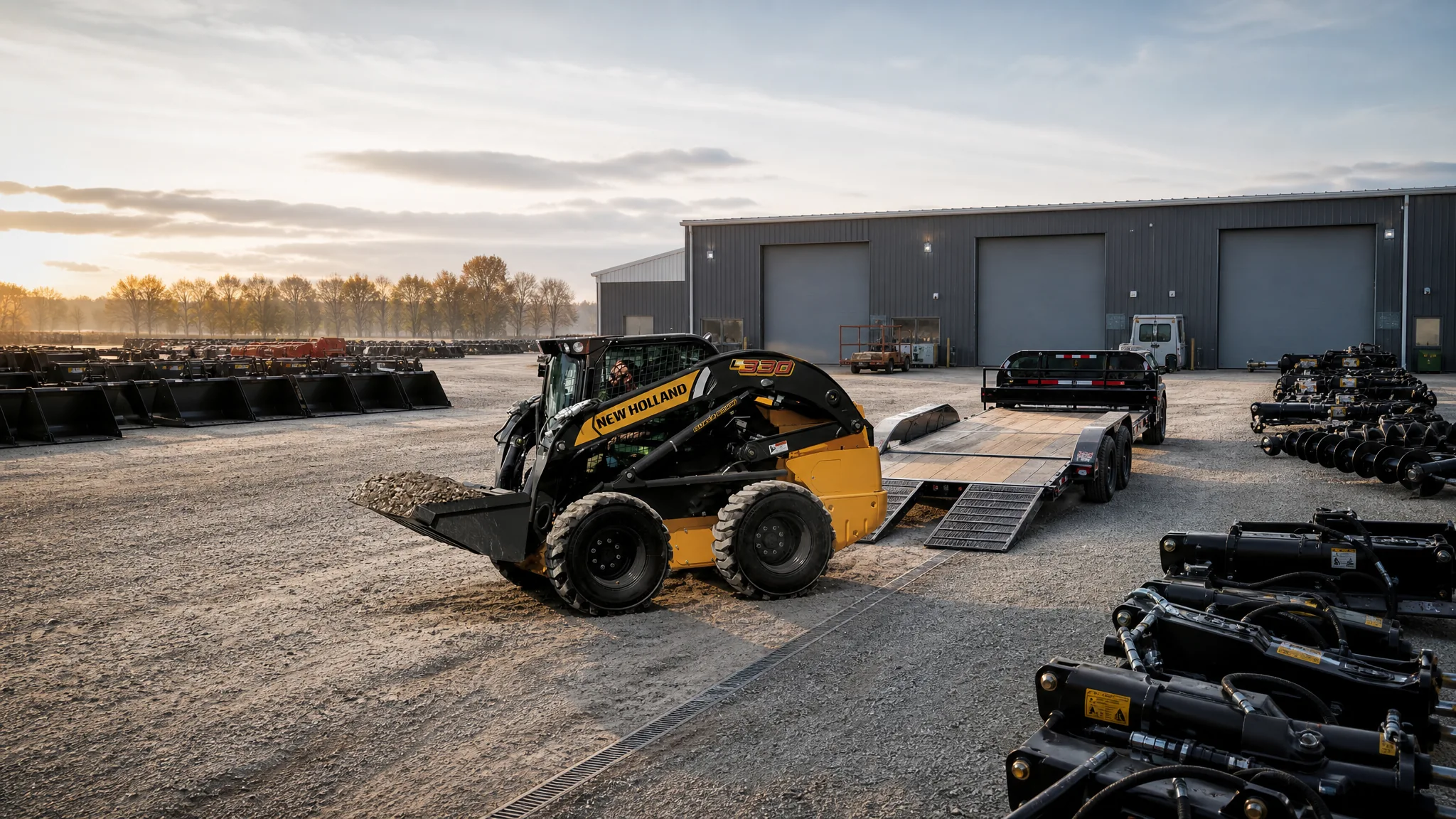 Minicargadora New Holland L330 — Alquiler de equipos