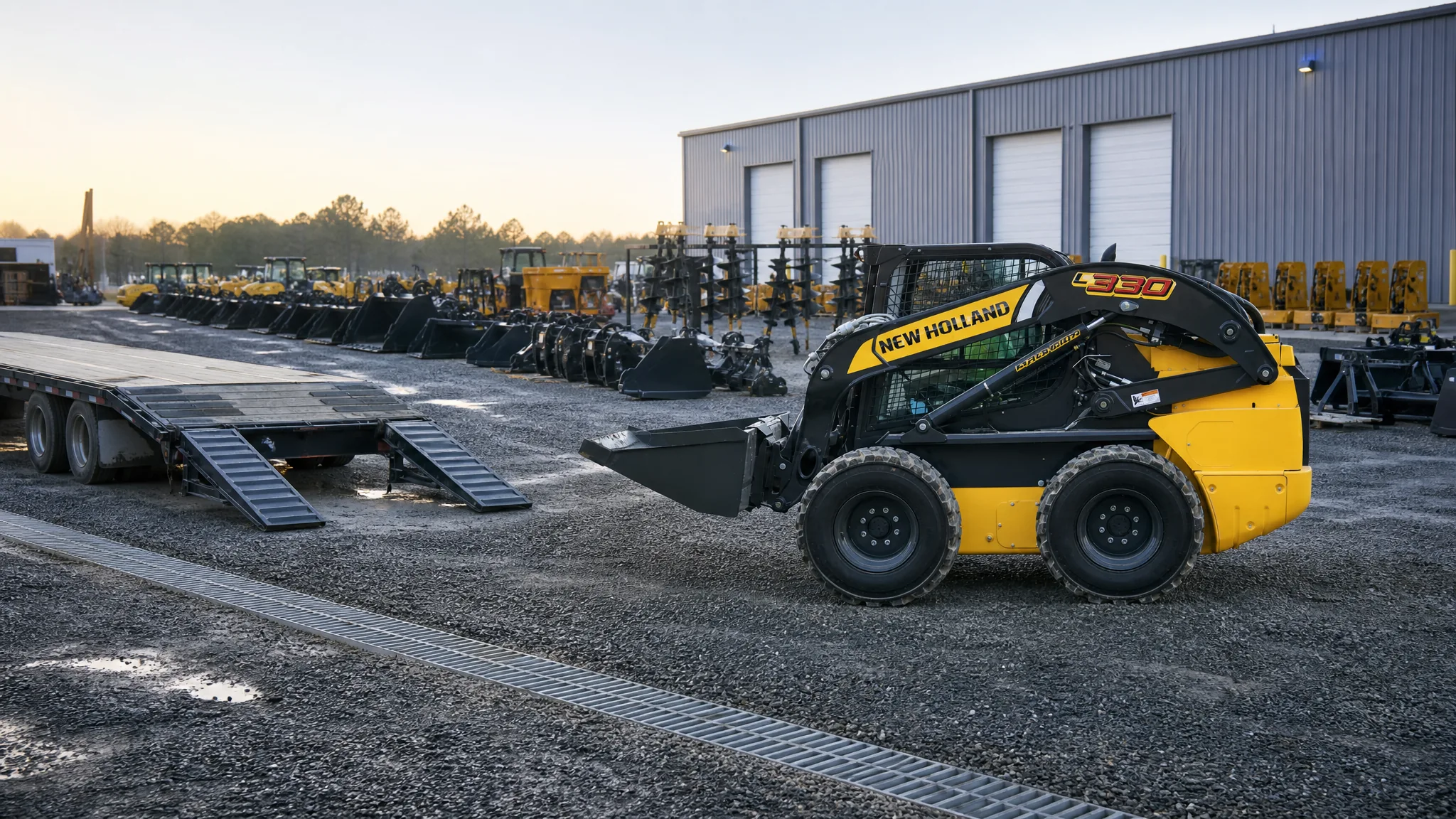 Minicargadora New Holland L330 — Alquiler de equipos