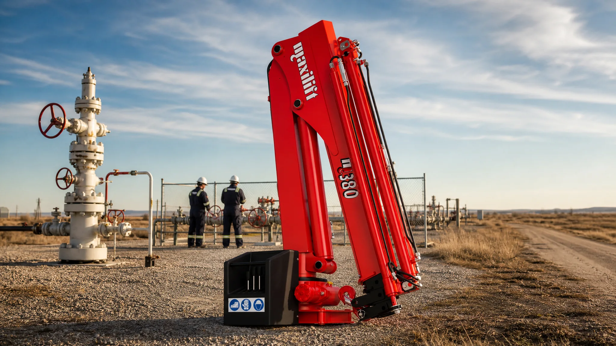 Grúa hidráulica articulada MAXILIFT ML380 — Petróleo y gas