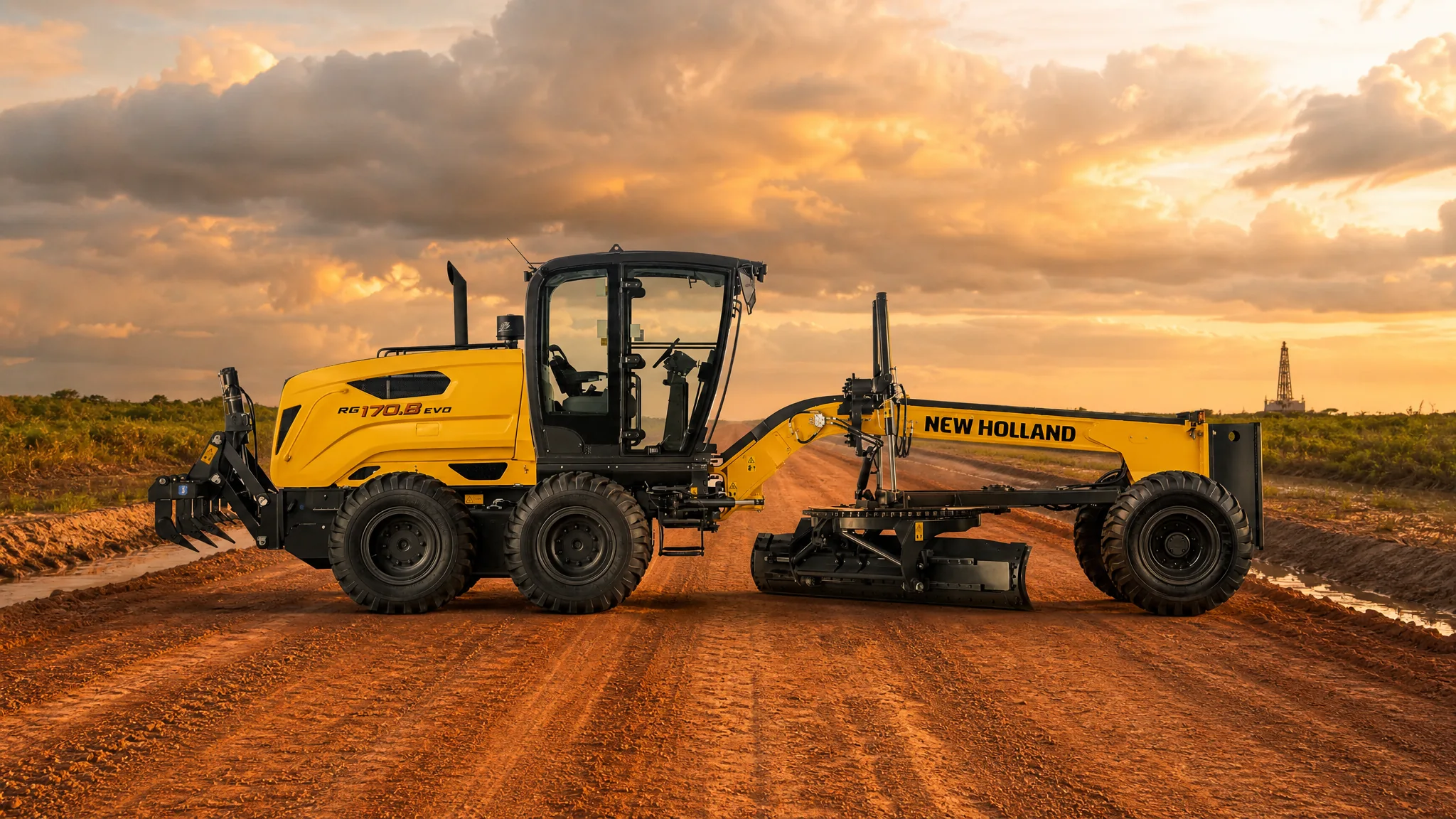 Motoniveladora New Holland RG170.B EVO — Petróleo y gas