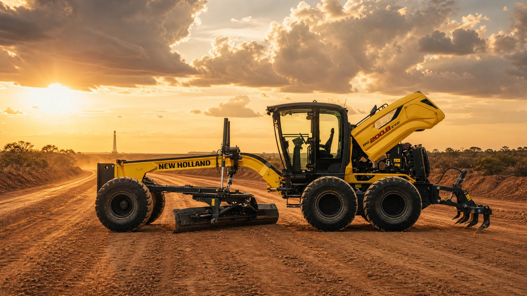 Motoniveladora New Holland RG200.B EVO — Petróleo y gas