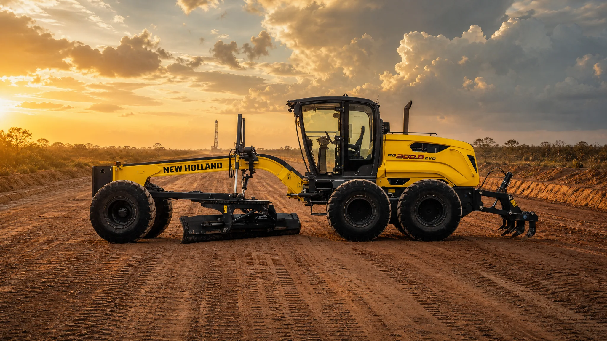 Motoniveladora New Holland RG200.B EVO — Petróleo y gas