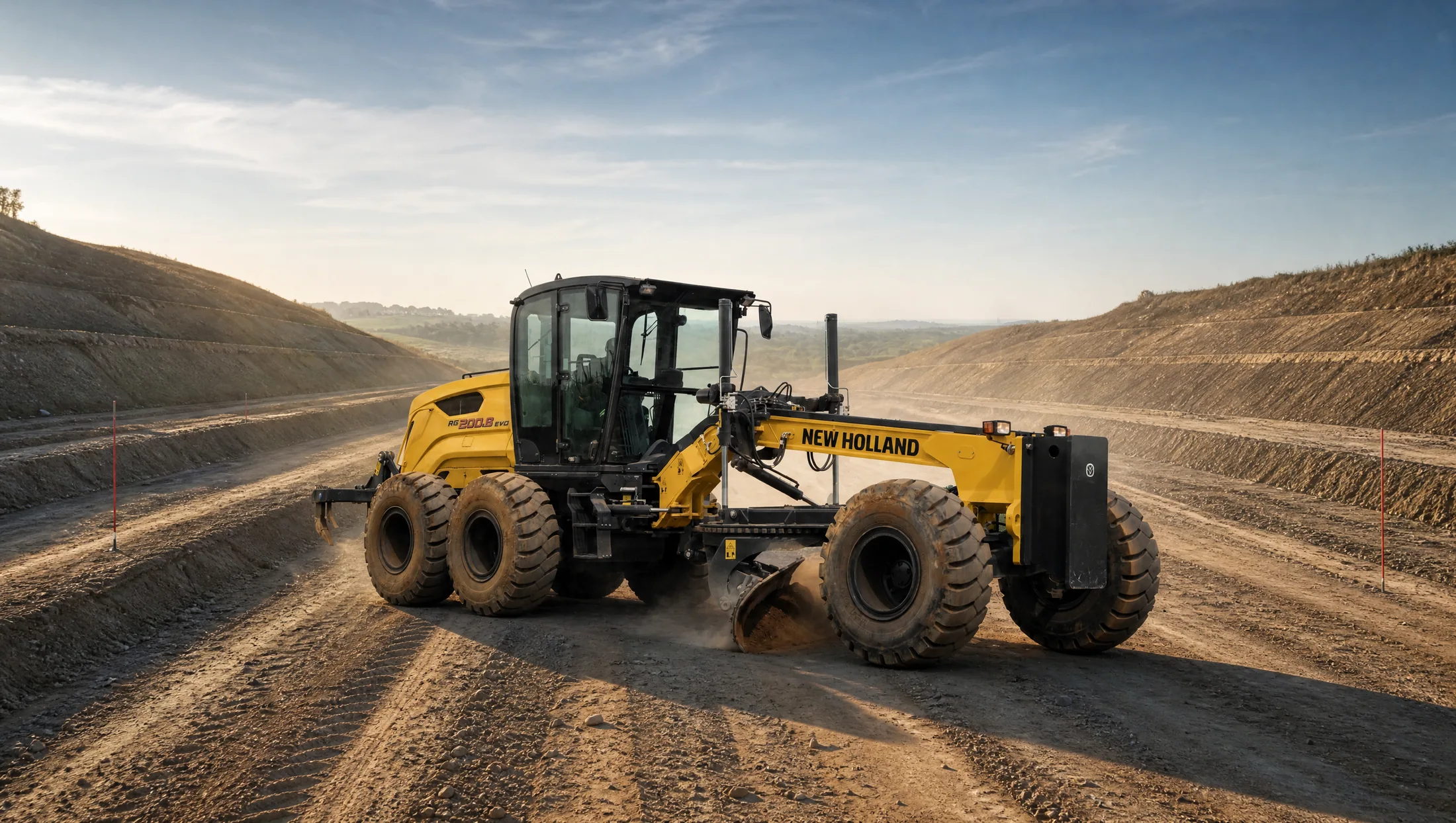 Motoniveladora New Holland RG200.B EVO — Vialidad y carreteras