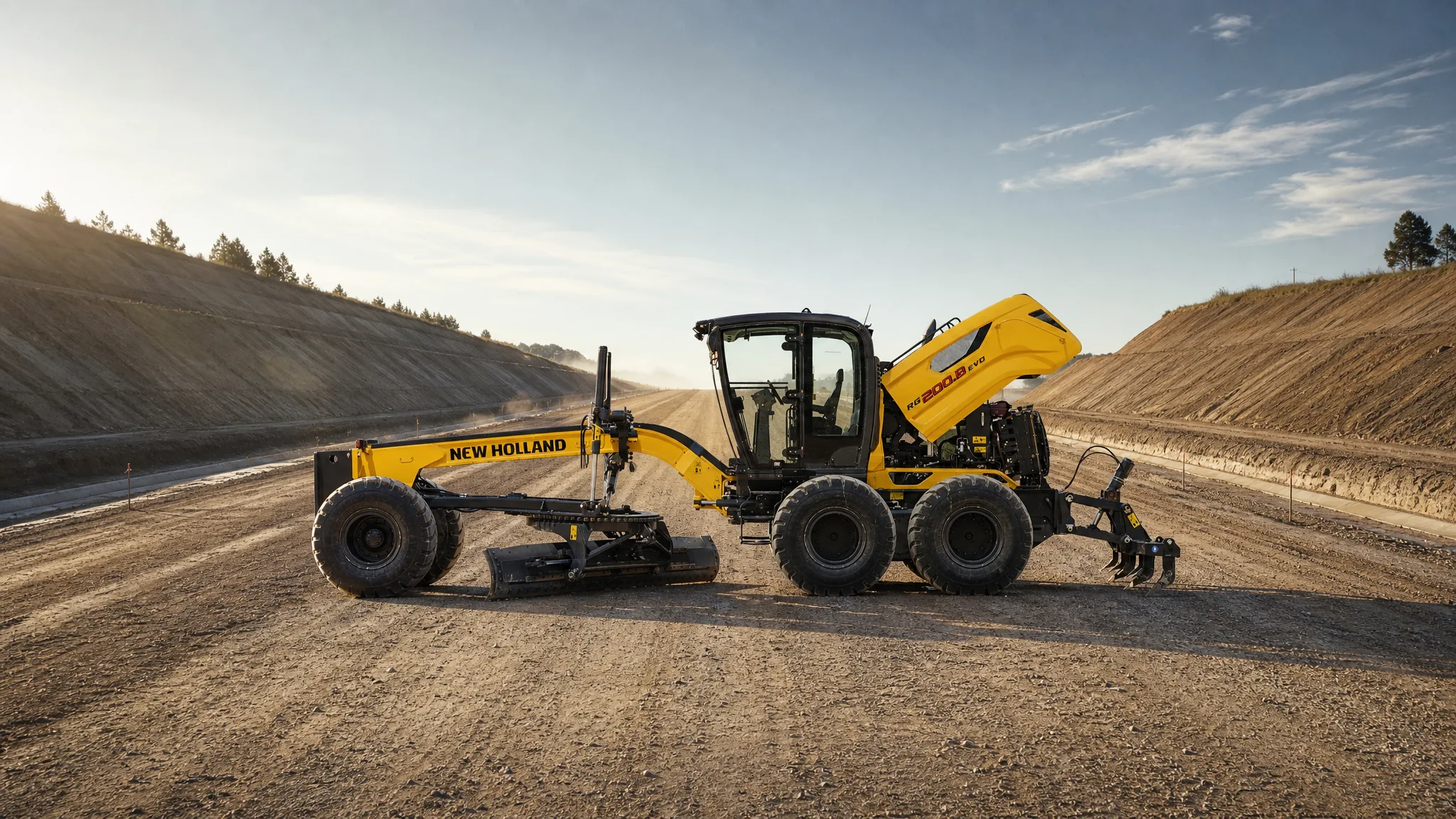 Motoniveladora New Holland RG200.B EVO — Vialidad y carreteras