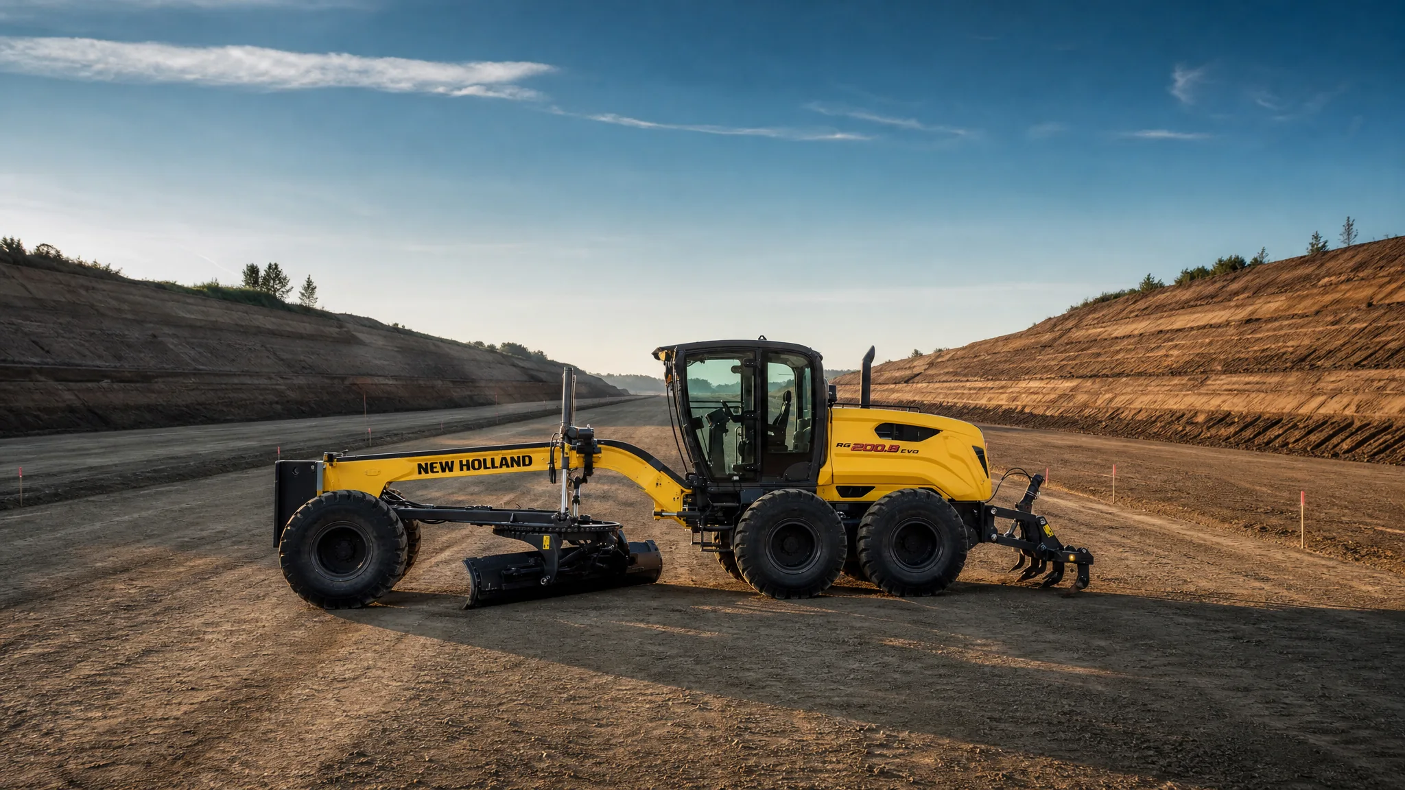 Motoniveladora New Holland RG200.B EVO — Vialidad y carreteras