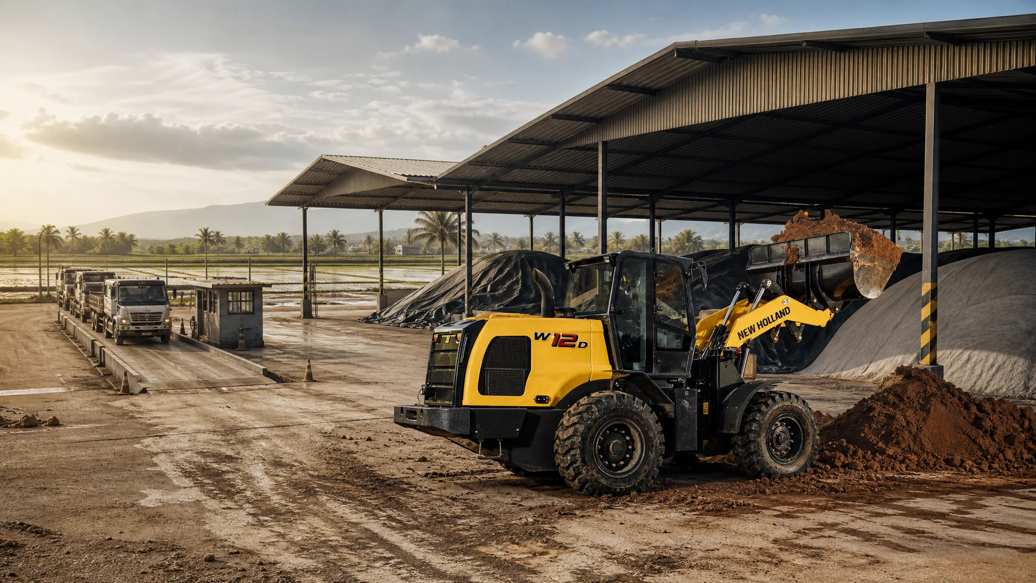 Cargadora frontal New Holland W12D — Agroindustria