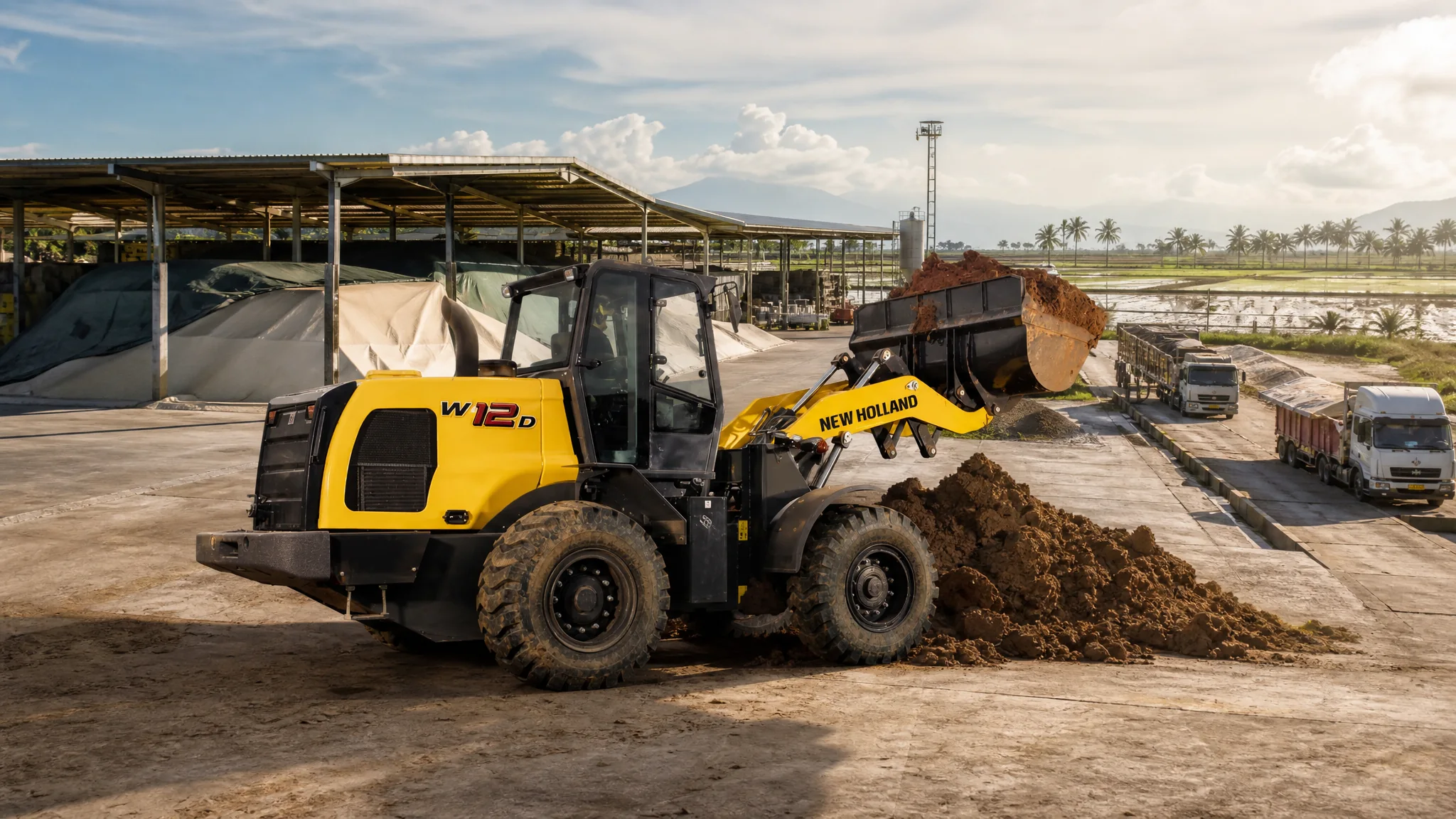 Cargadora frontal New Holland W12D — Agroindustria