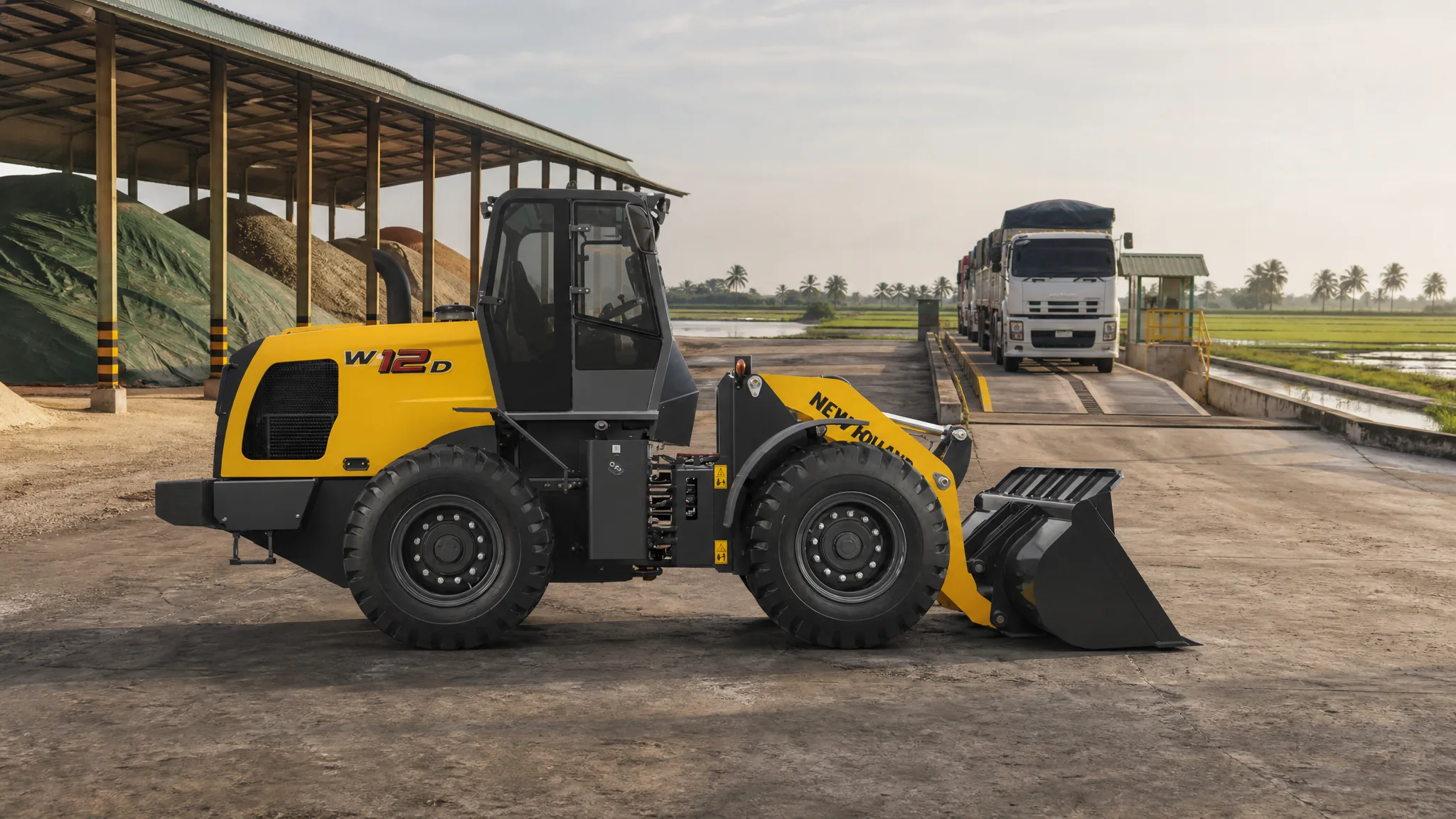 Cargadora frontal New Holland W12D — Agroindustria
