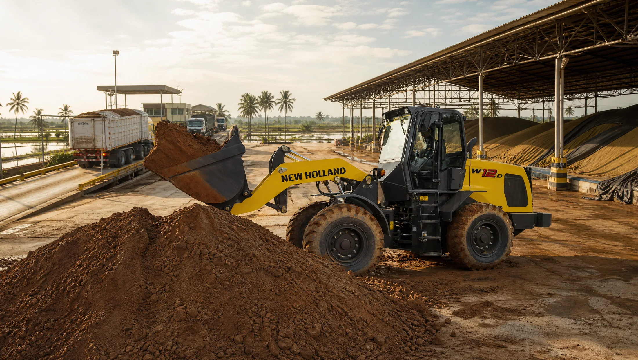 Cargadora frontal New Holland W12D — Agroindustria