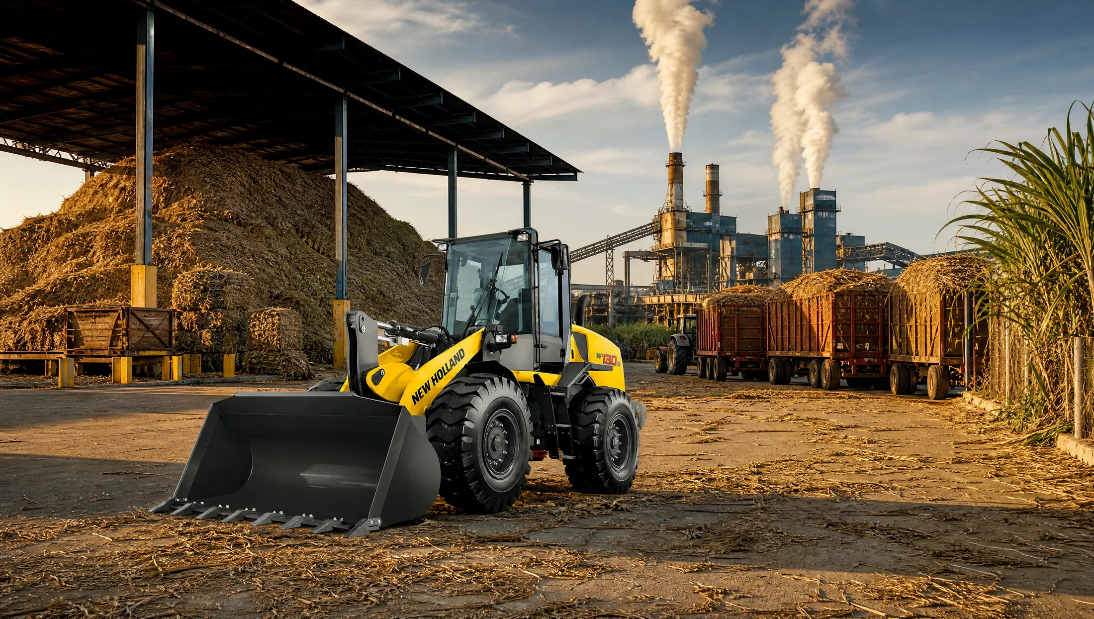 Cargadora frontal New Holland W130B — Agroindustria