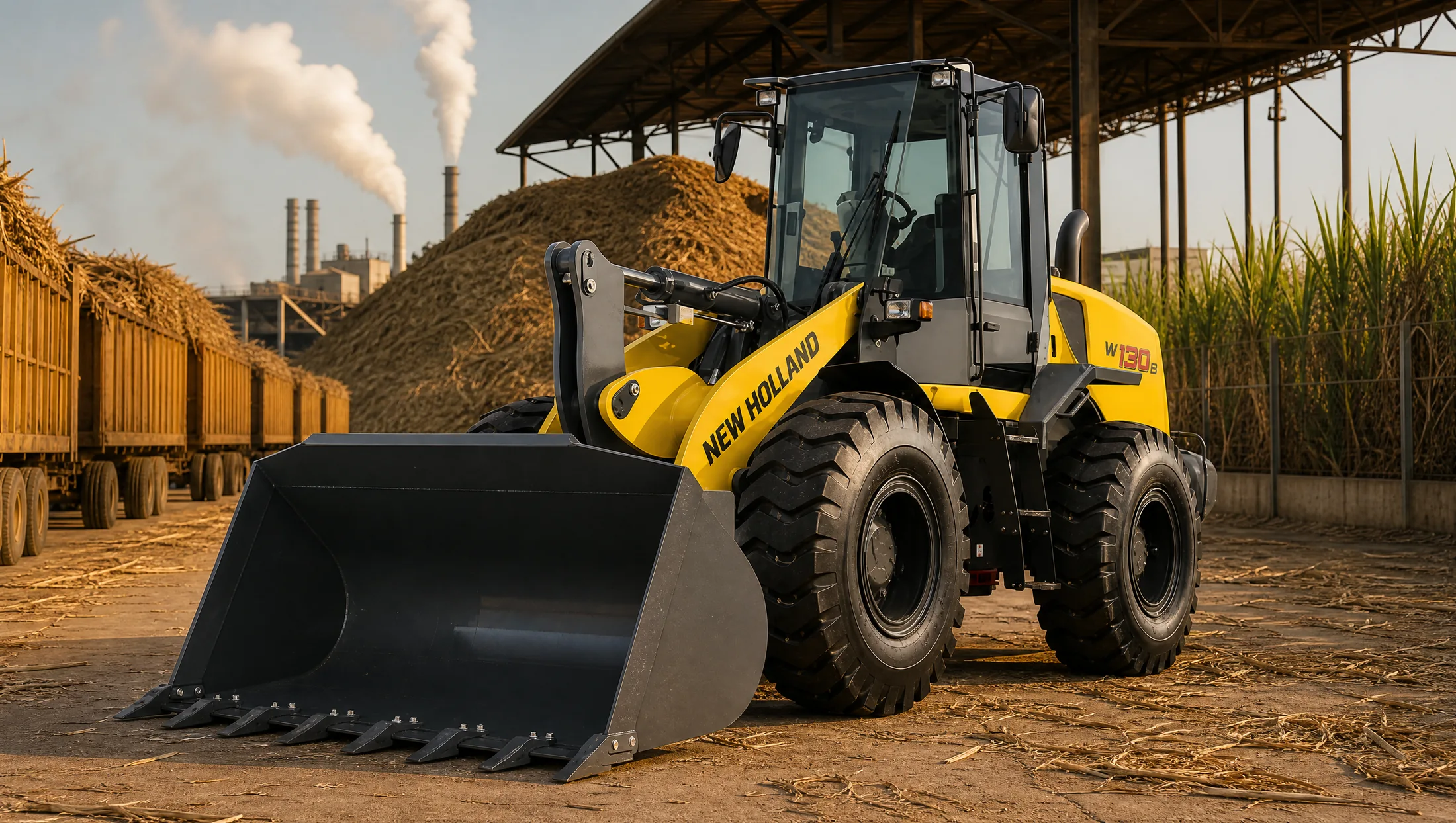 Cargadora frontal New Holland W130B — Agroindustria