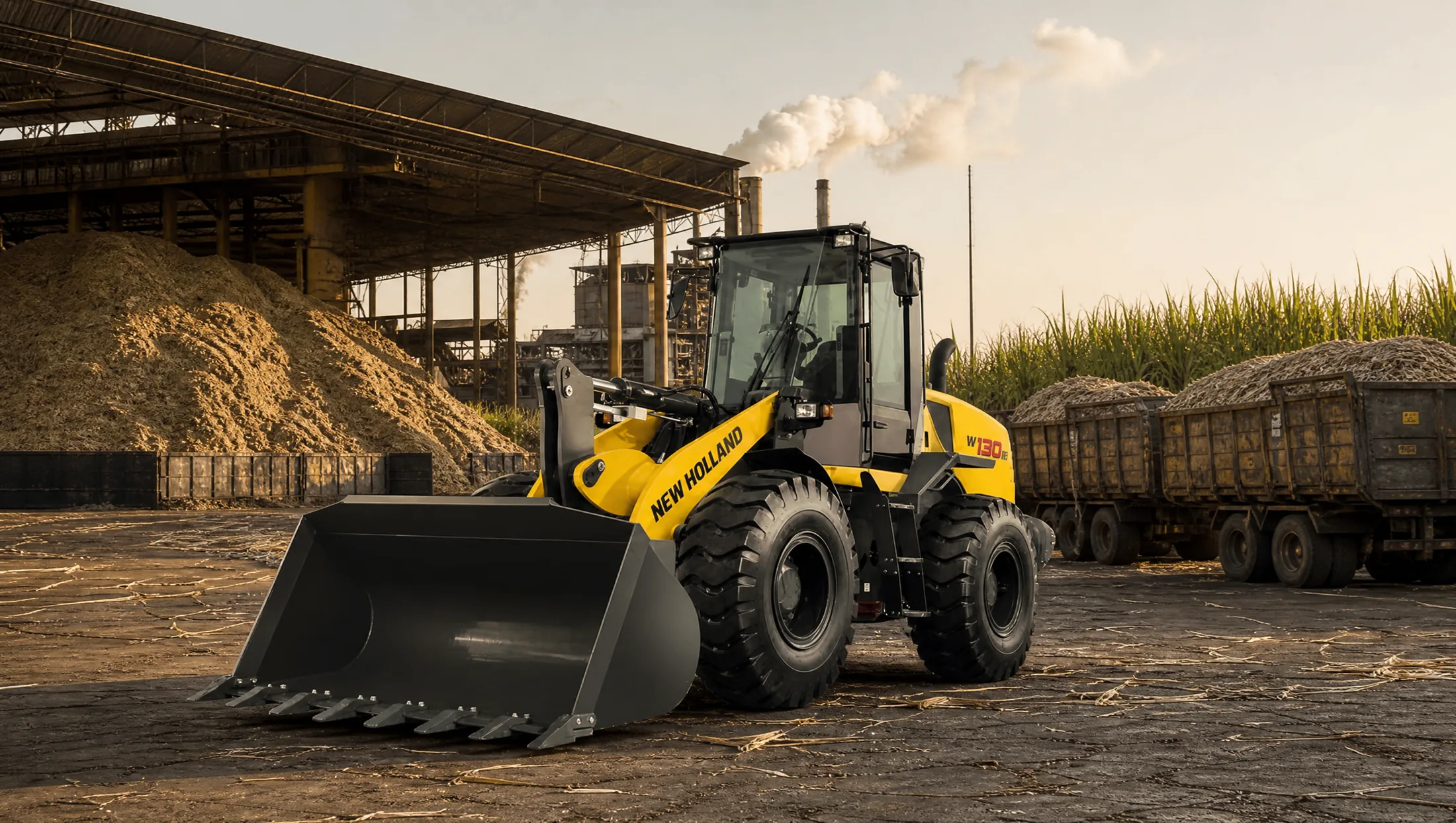 Cargadora frontal New Holland W130B — Agroindustria